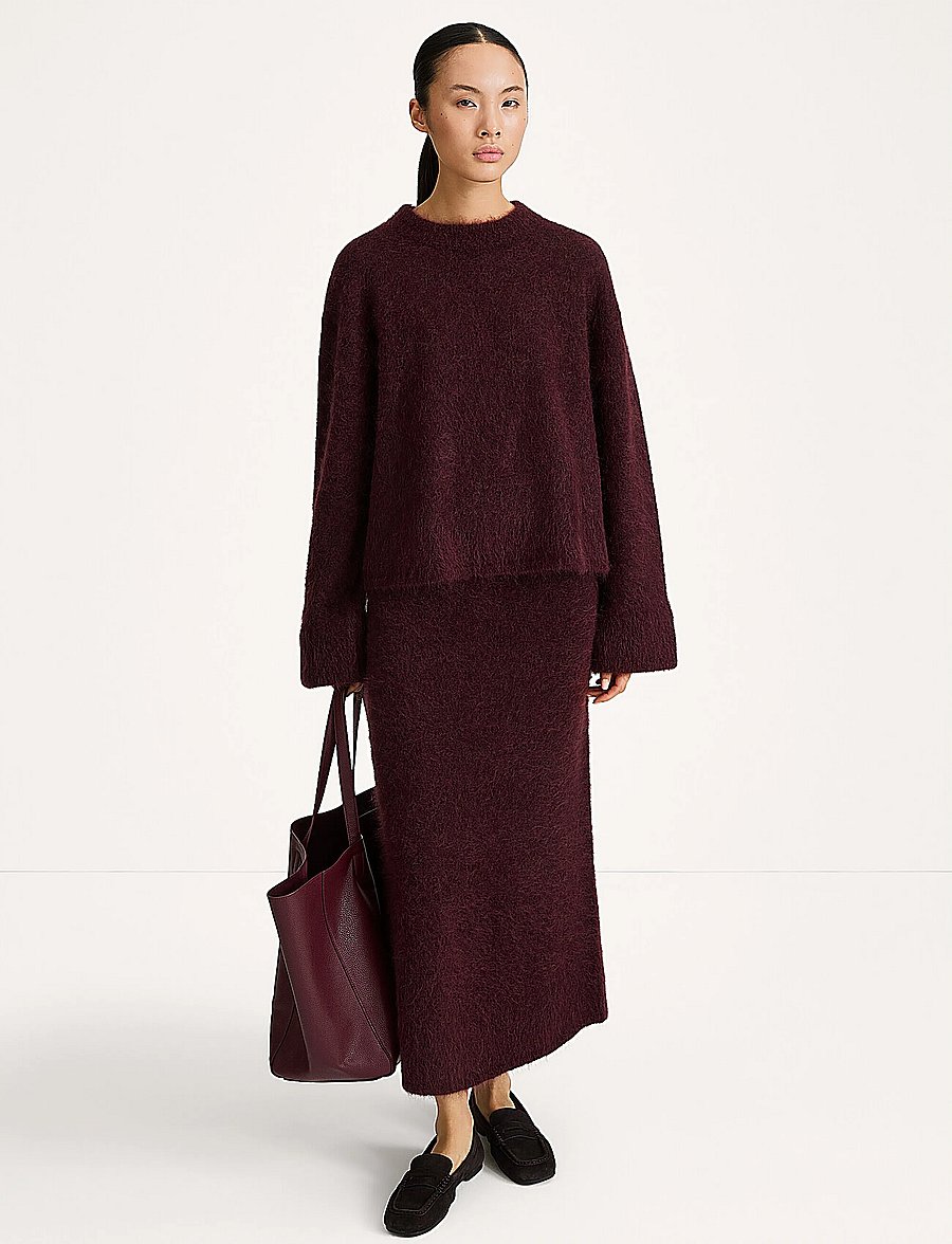 Stylein - NANIE SKIRT - strickröcke - bordeaux - 0