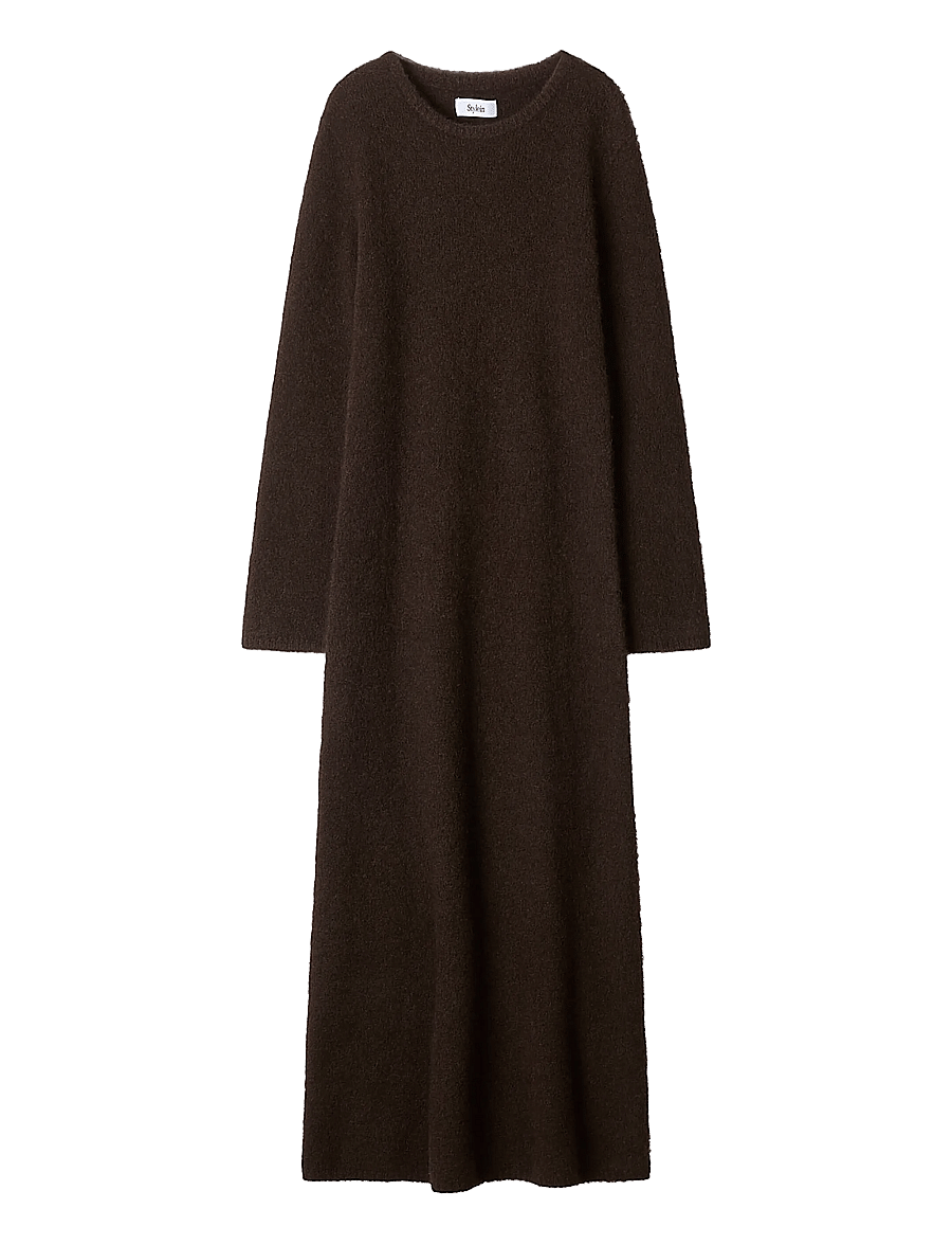 Stylein - Alaina Dress - strikkjoler - coffee - 1