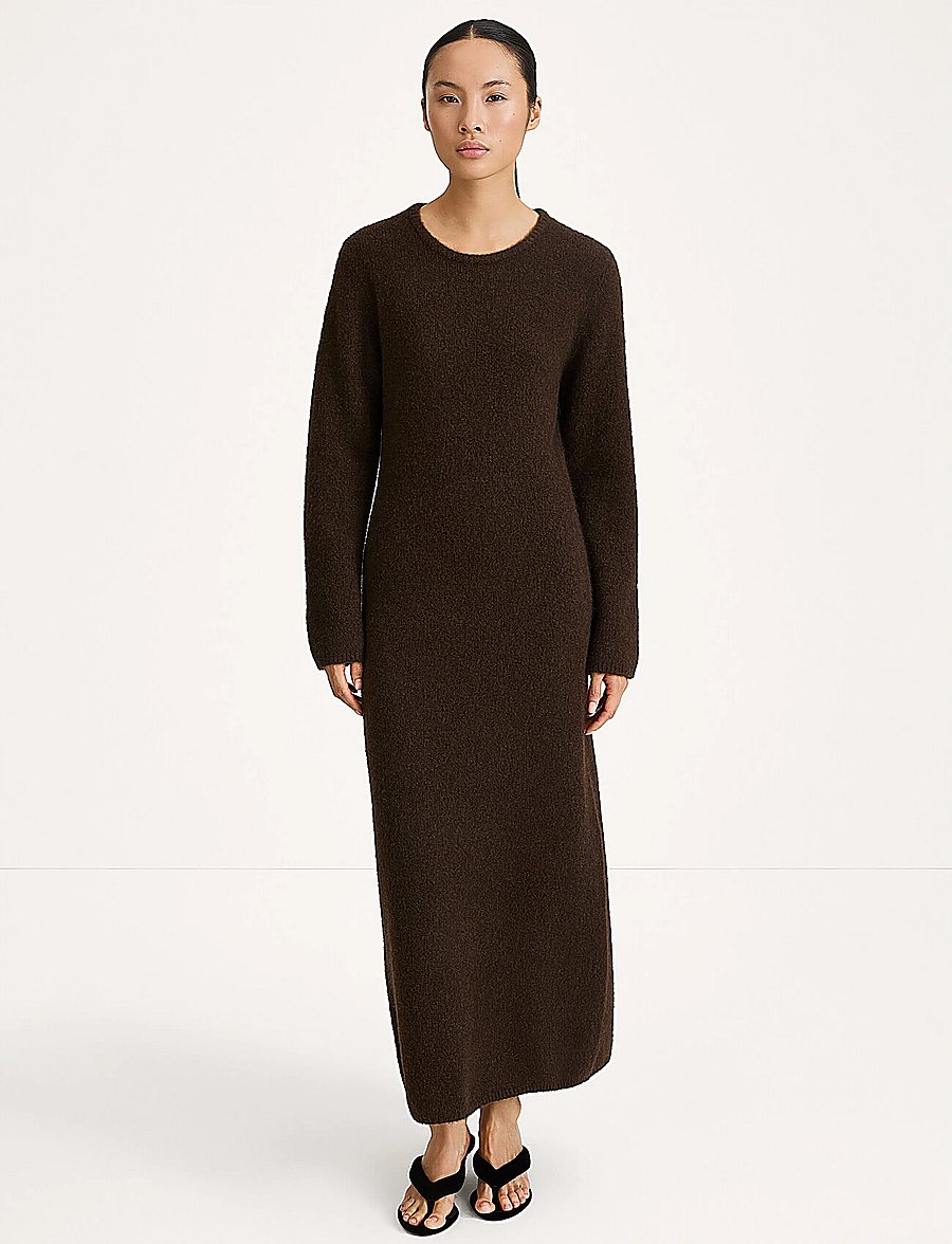 Stylein - Alaina Dress - strikkjoler - coffee - 0
