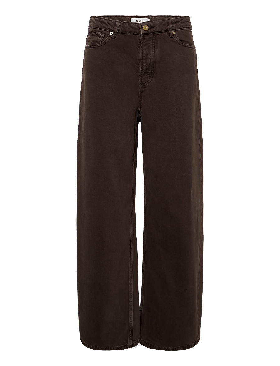 Stylein - KEANU TROUSERS - hosen mit weitem bein - coffee - 1