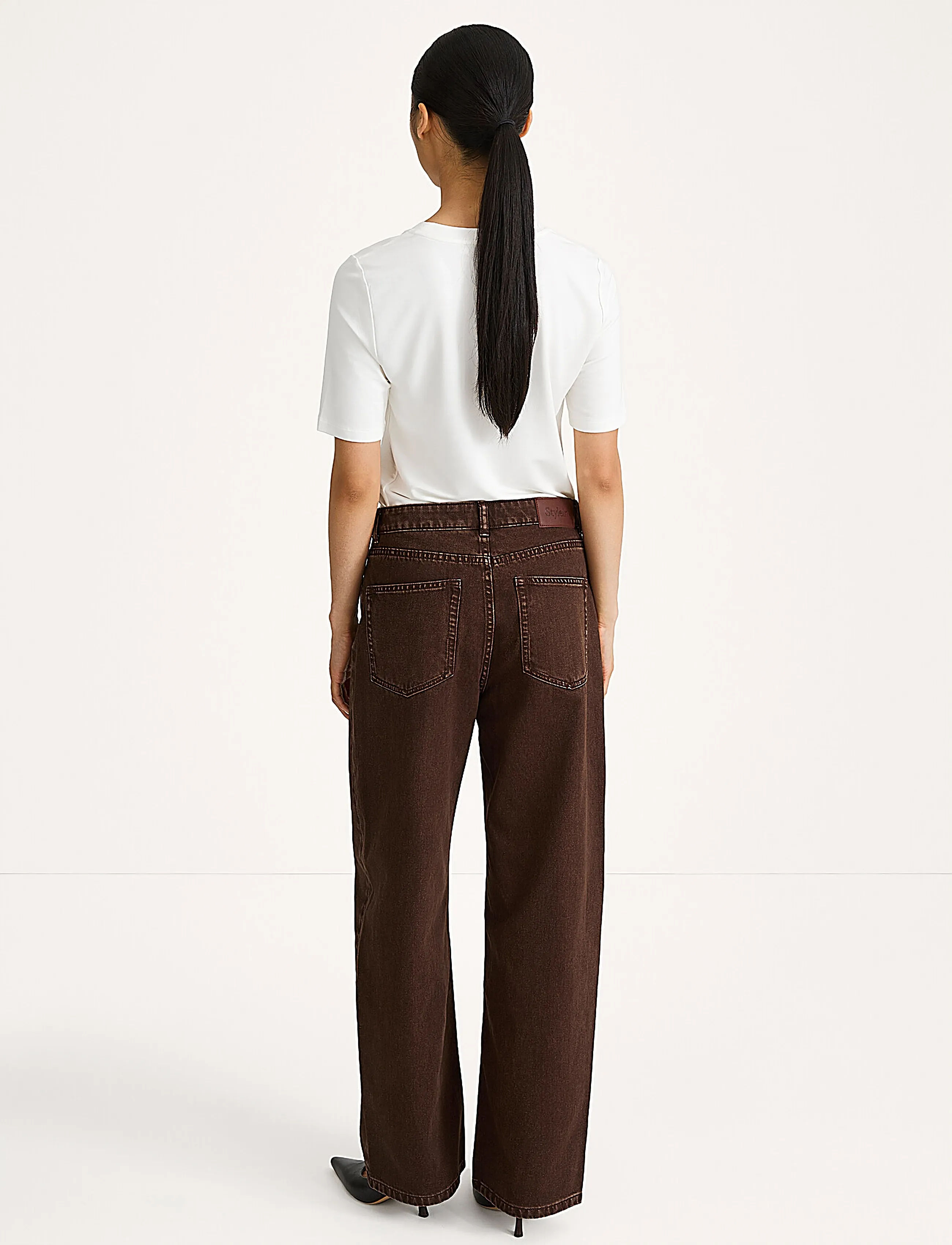 Stylein - KEANU TROUSERS - hosen mit weitem bein - coffee - 4