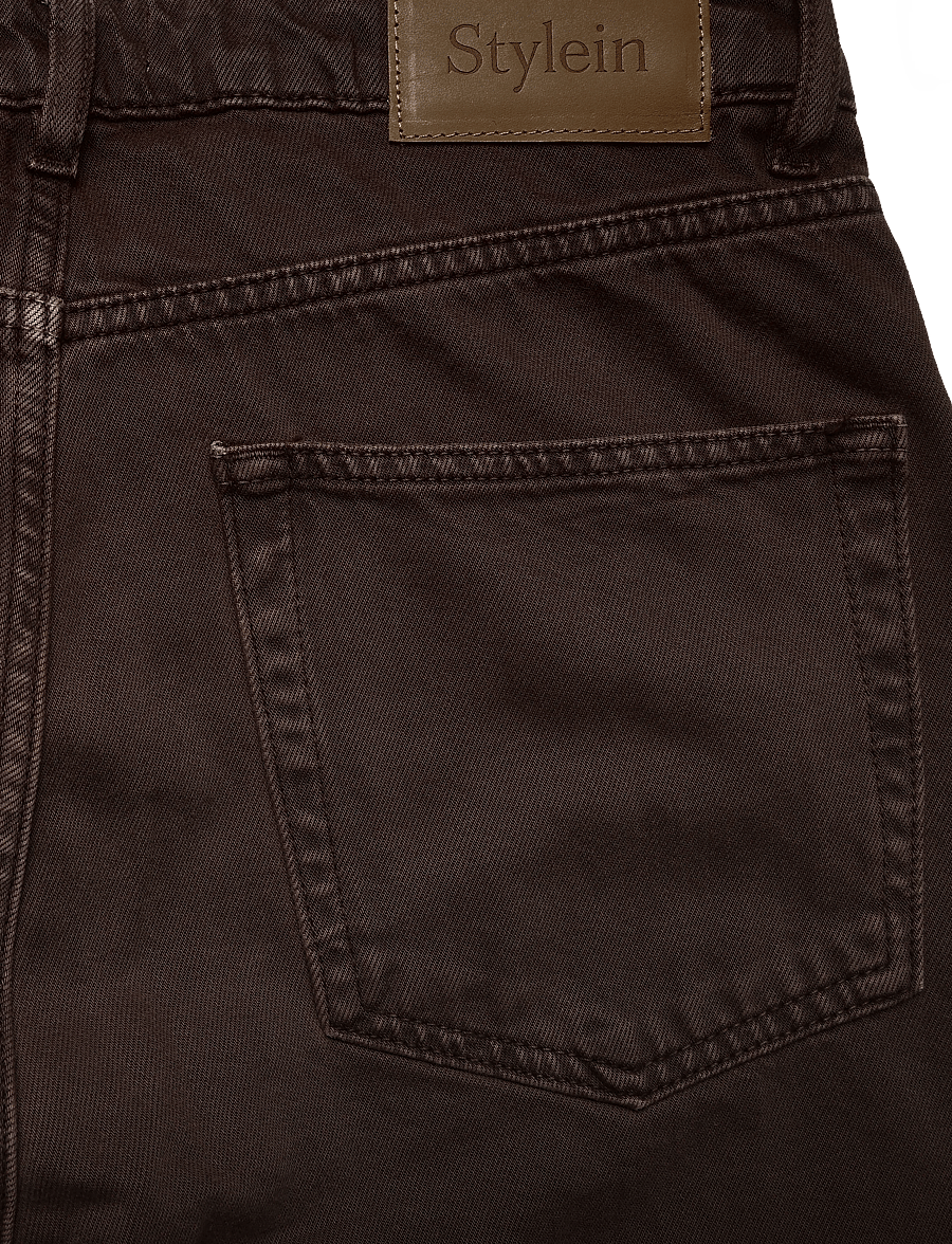Stylein - KEANU TROUSERS - hosen mit weitem bein - coffee - 5