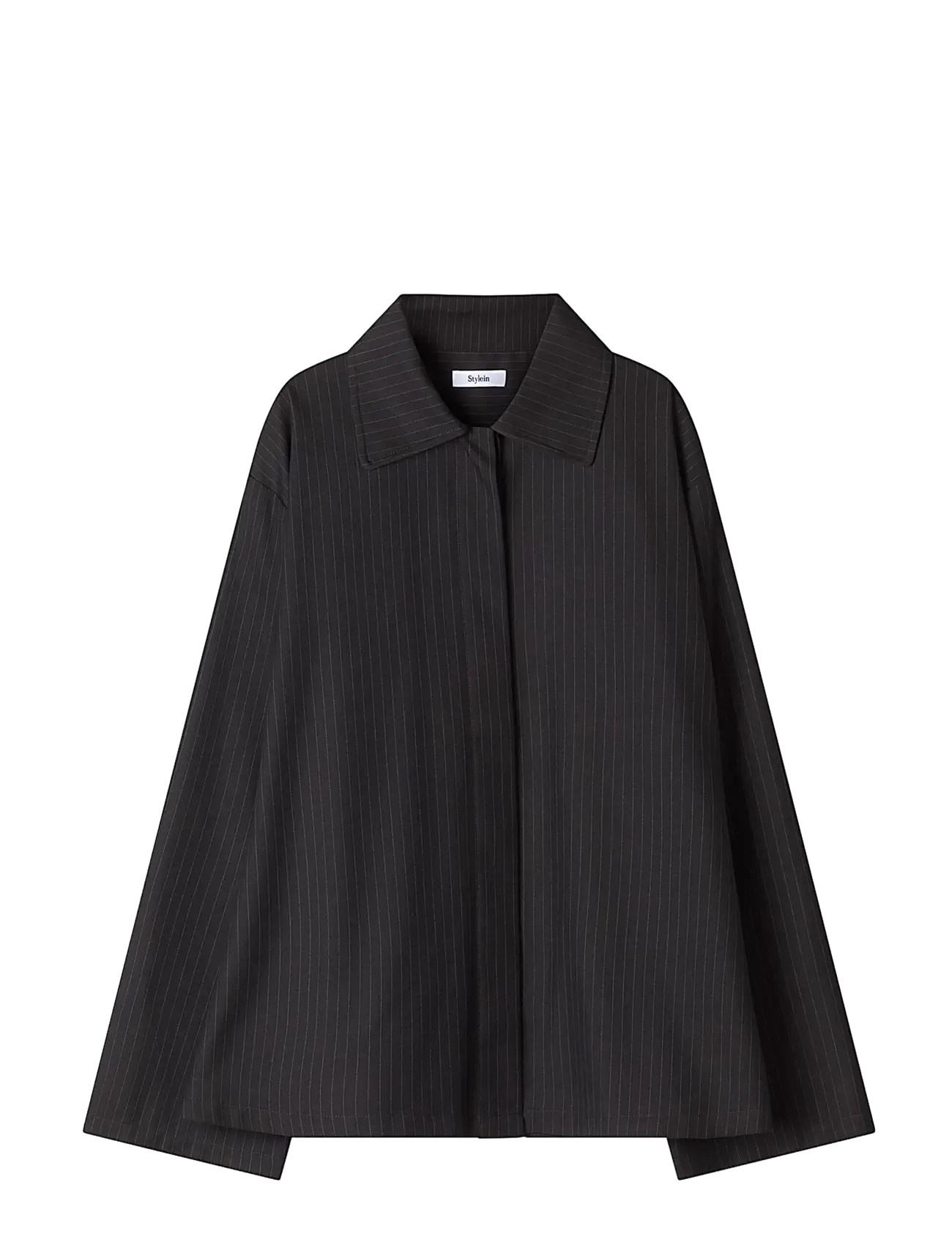 Stylein - Brenly Shirt - langærmede skjorter - coffee pinstripe - 1