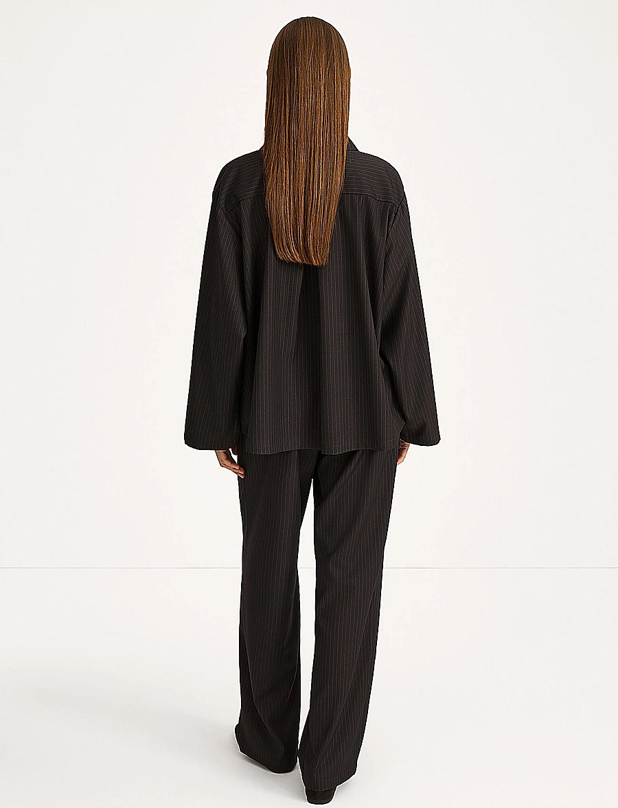 Stylein - Brenly Shirt - langærmede skjorter - coffee pinstripe - 3