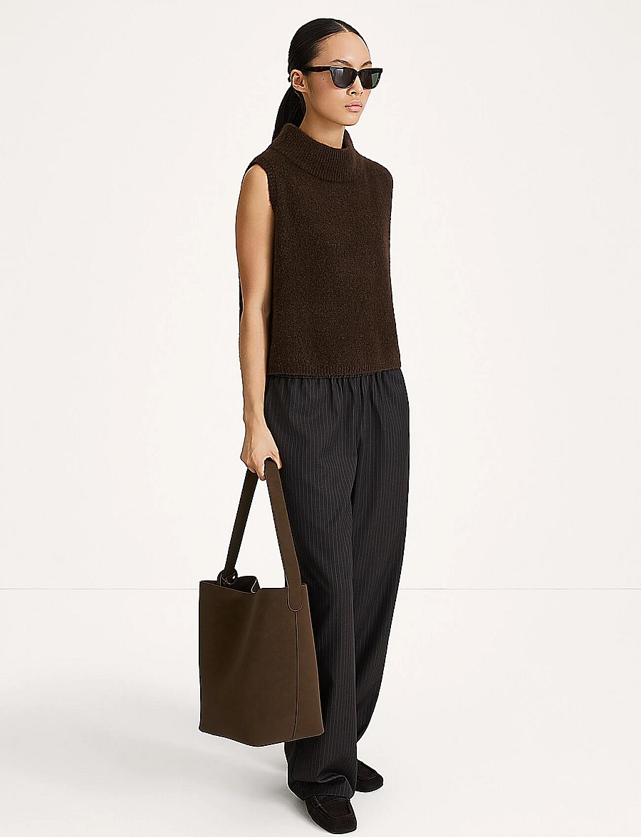 Stylein - Belicia Trousers - bukser med lige ben - coffee pinstripe - 2
