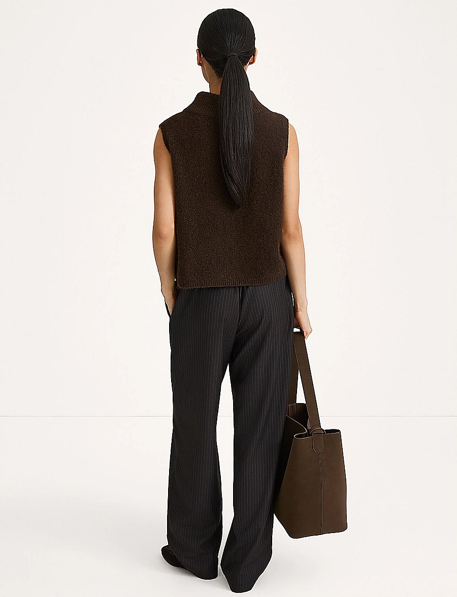 Stylein - Belicia Trousers - bukser med lige ben - coffee pinstripe - 3