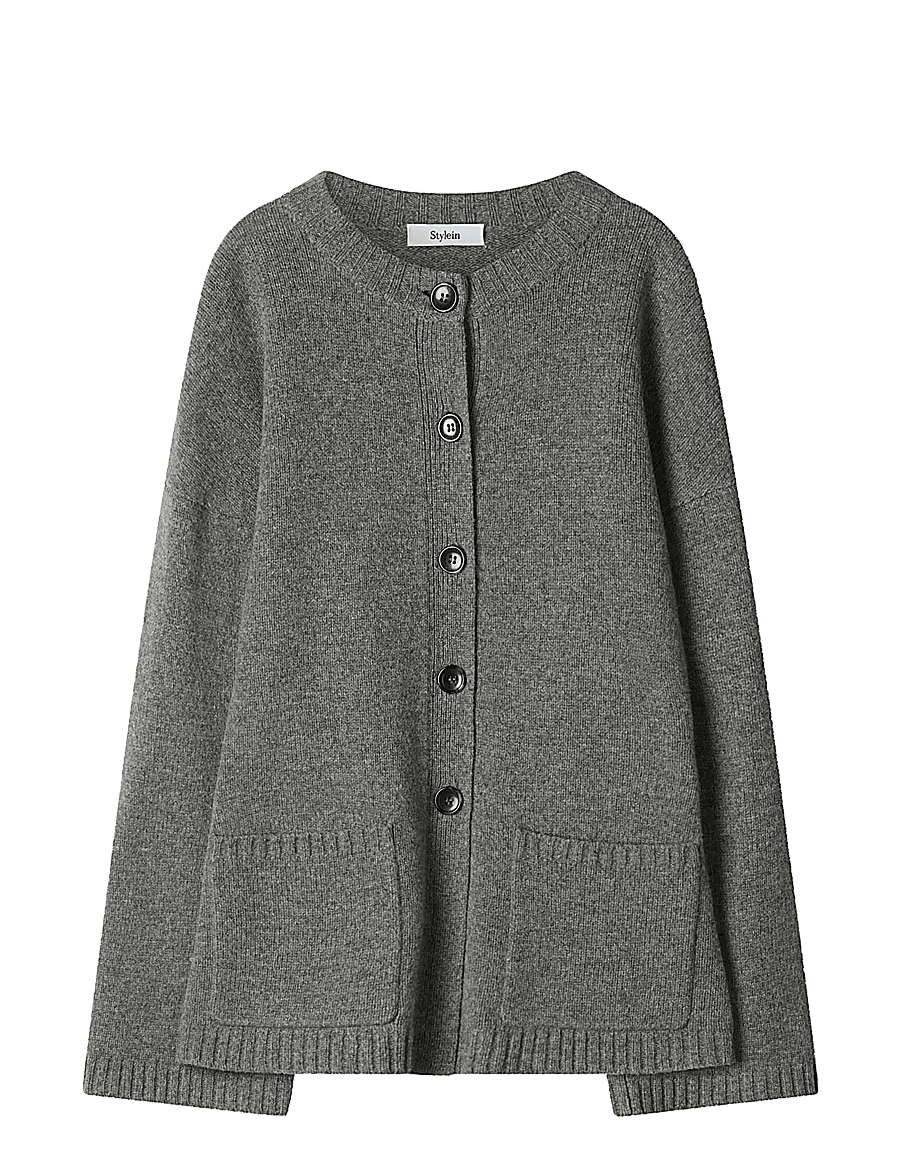 Stylein - Houlia Cardigan - cardigans - mid grey - 1
