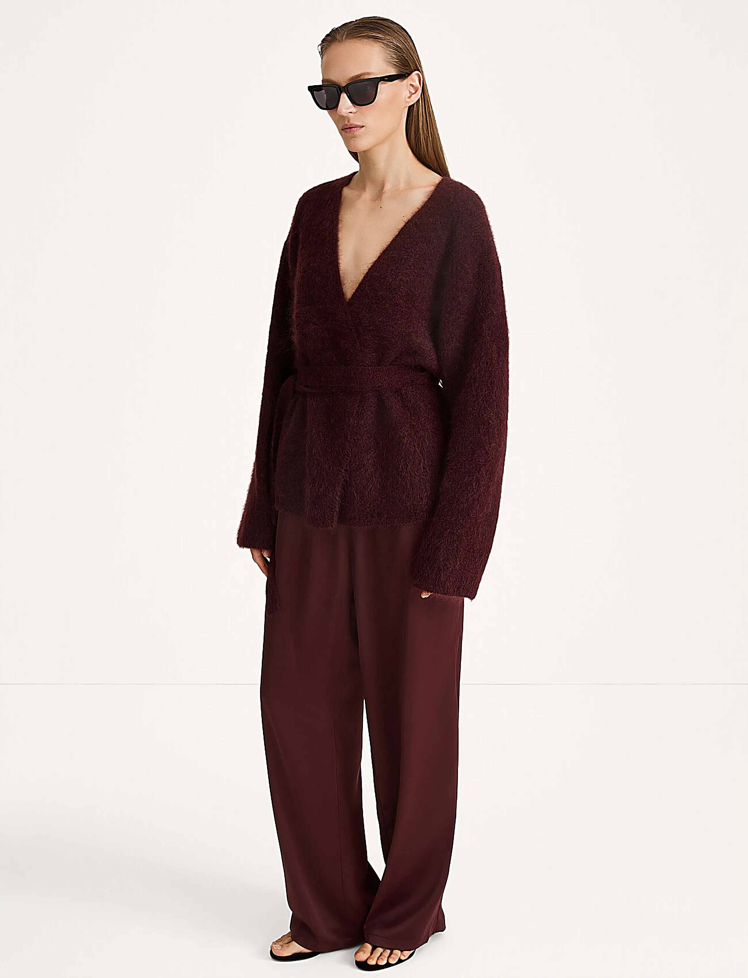 Stylein - MEIKE TROUSERS - bukser med brede ben - bordeaux - 3