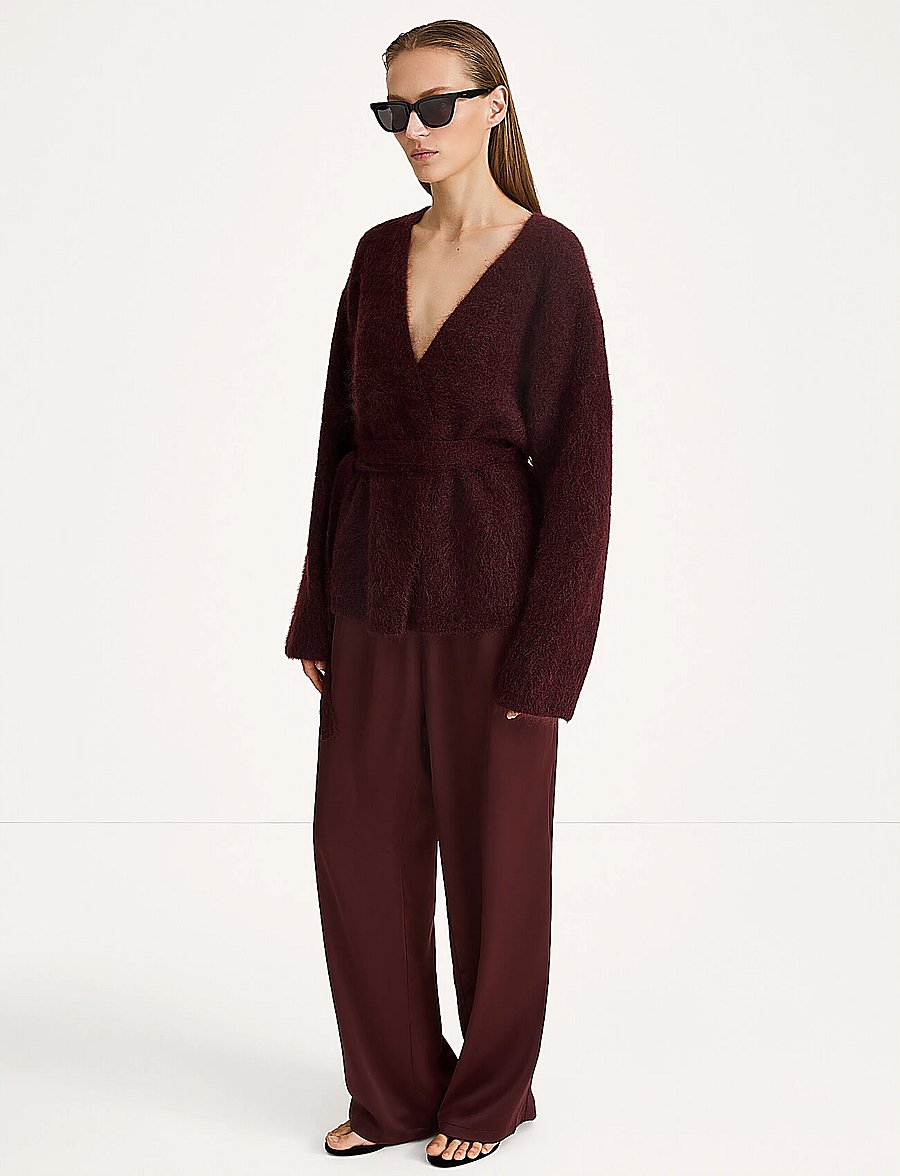 Stylein - MEIKE TROUSERS - bukser med brede ben - bordeaux - 3