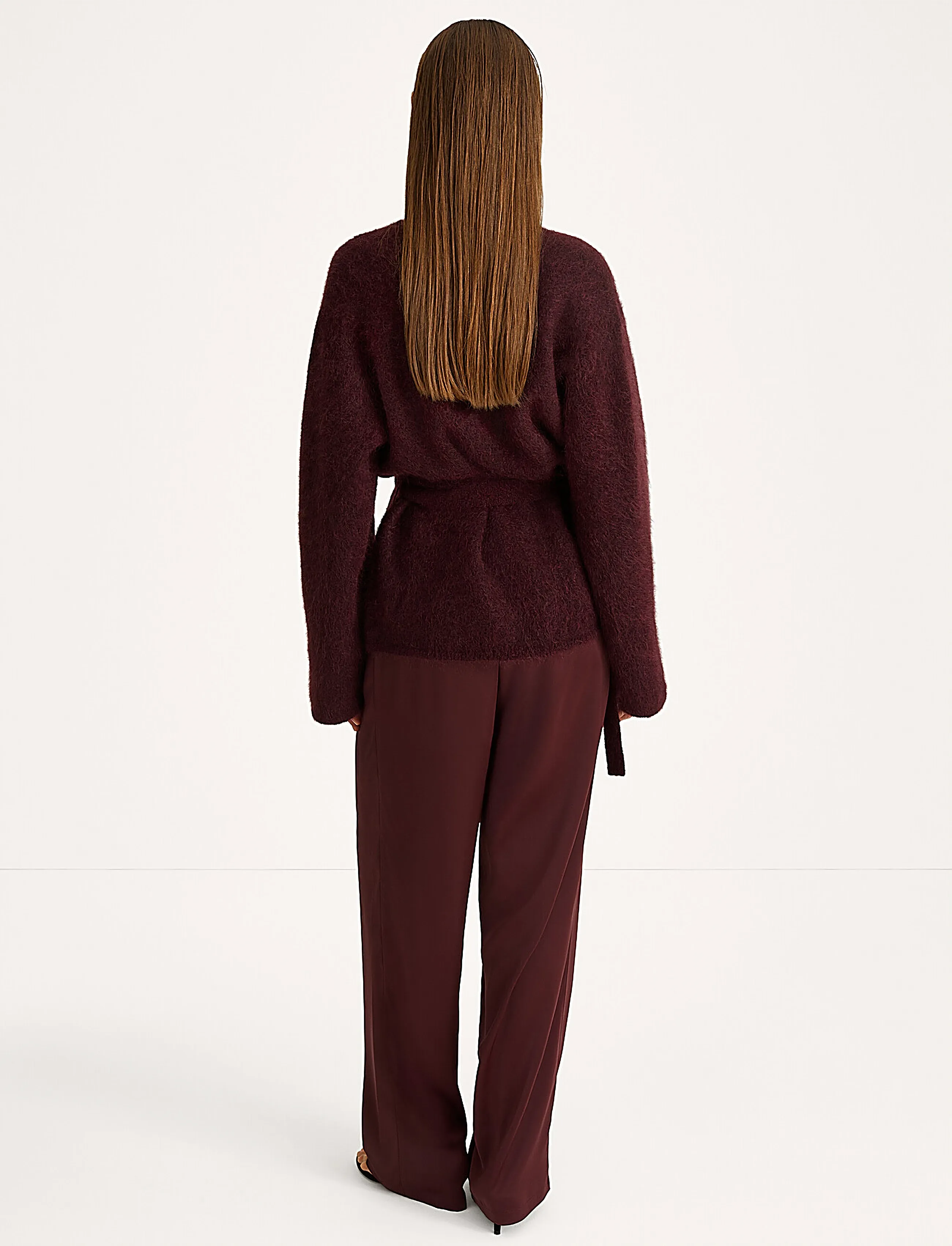 Stylein - MEIKE TROUSERS - bukser med brede ben - bordeaux - 4