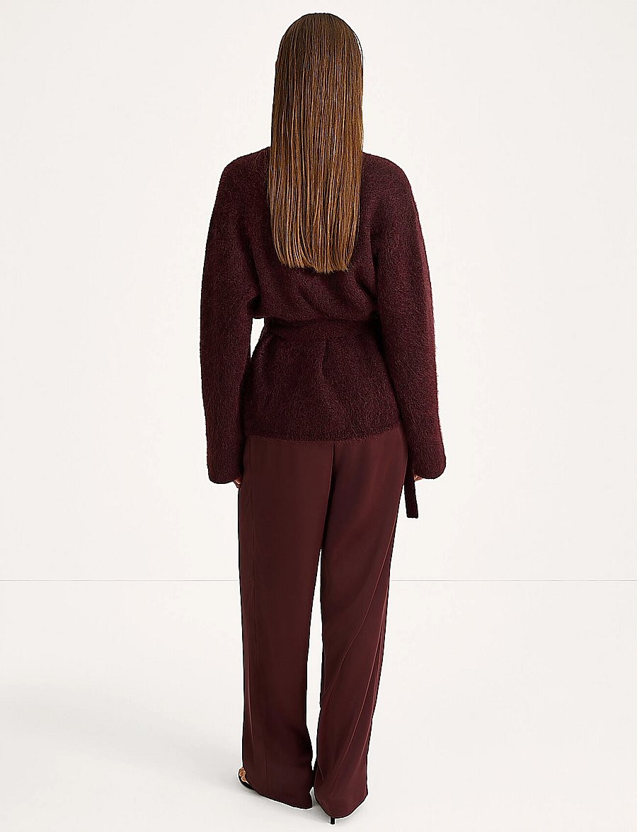 Stylein - MEIKE TROUSERS - bukser med brede ben - bordeaux - 4