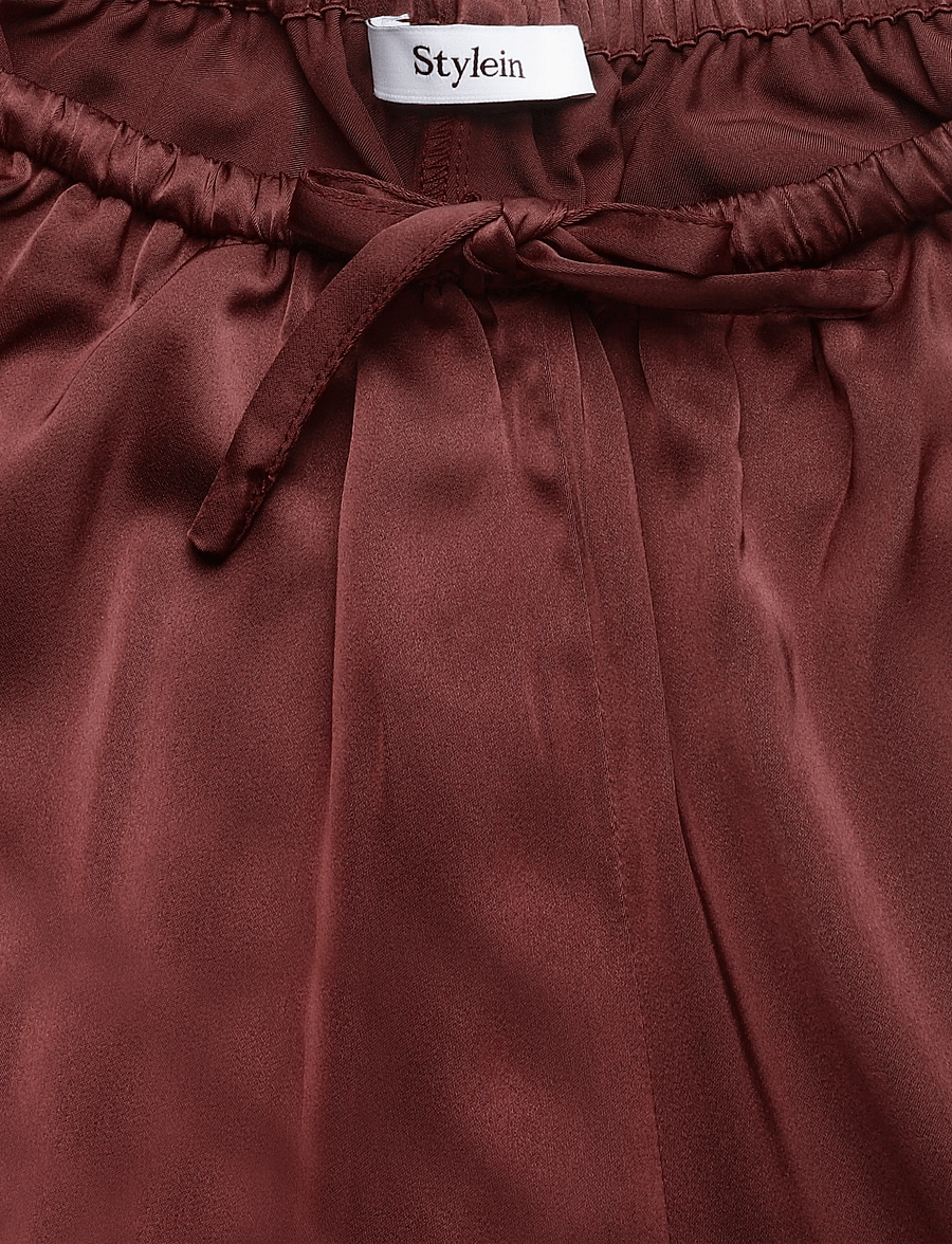 Stylein - MEIKE TROUSERS - bukser med brede ben - bordeaux - 5