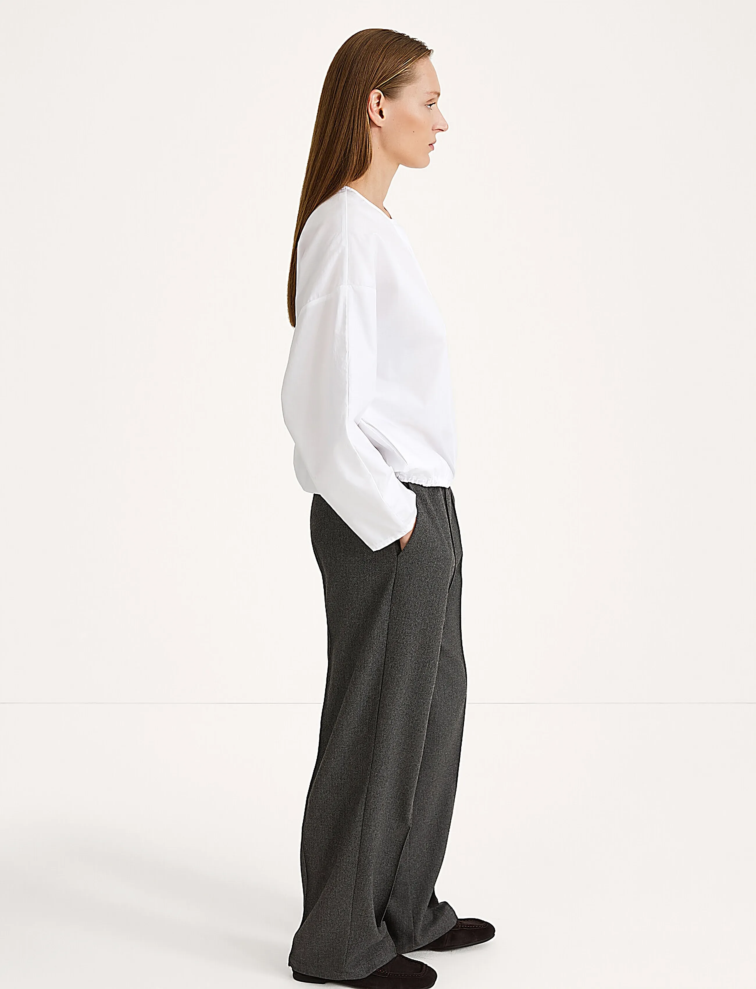 Stylein - Belicia Trousers - bukser med brede ben - dark grey - 2