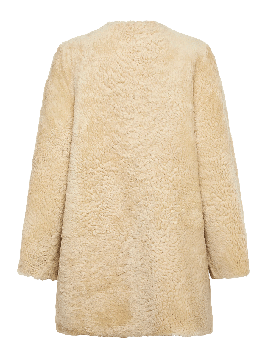 Stylein - VEDA COAT - faux fur jakker - ecru - 4