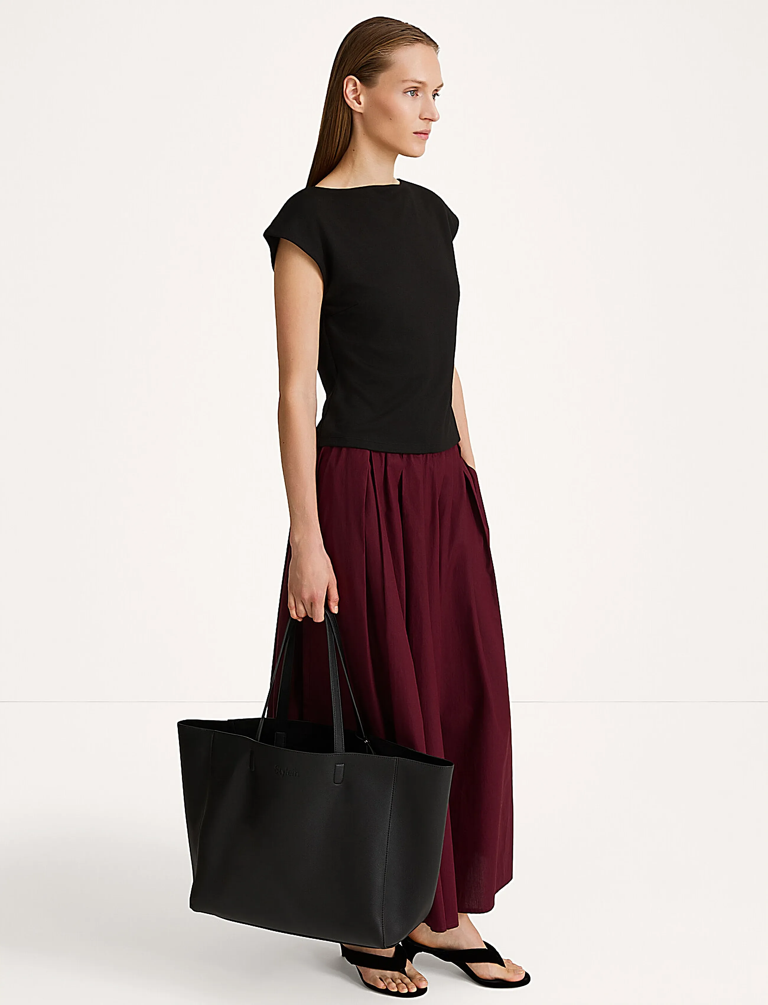 Stylein - JORINA MAXI SKIRT - bordeaux - 3