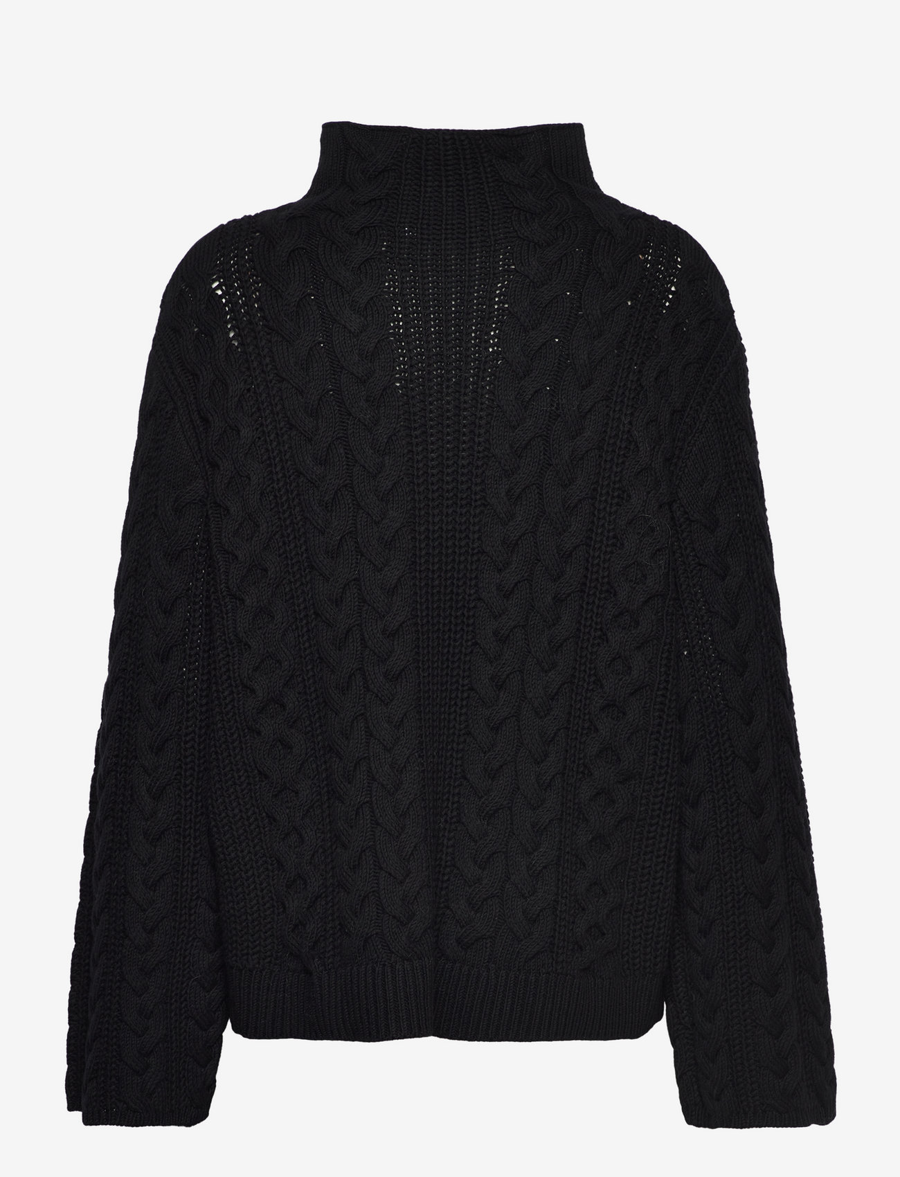 Stylein - APRIL CABLE SWEATER - black - 1