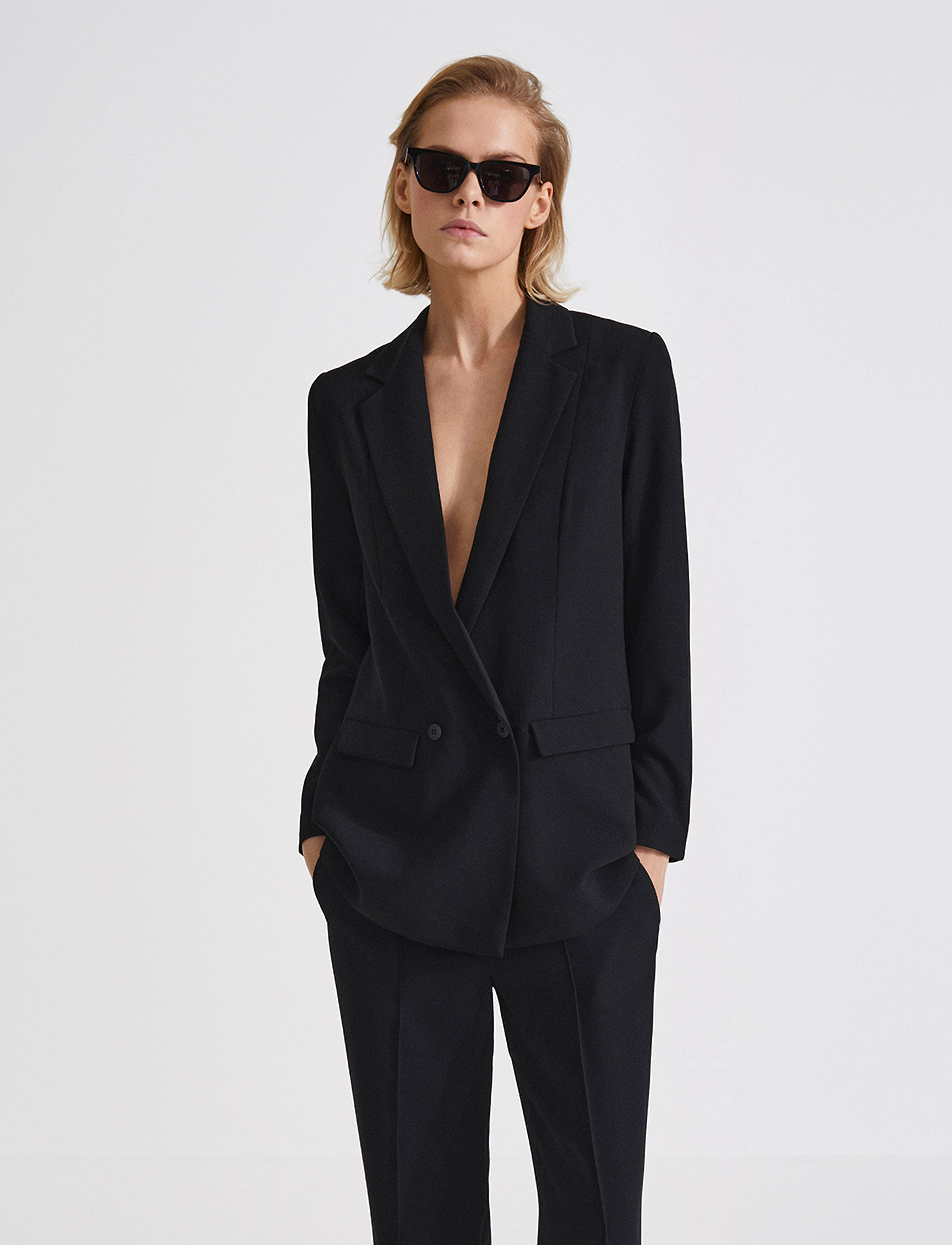 Stylein Benito Jacket, XL, Black, Designere > Double Breasted Blazere, Dame