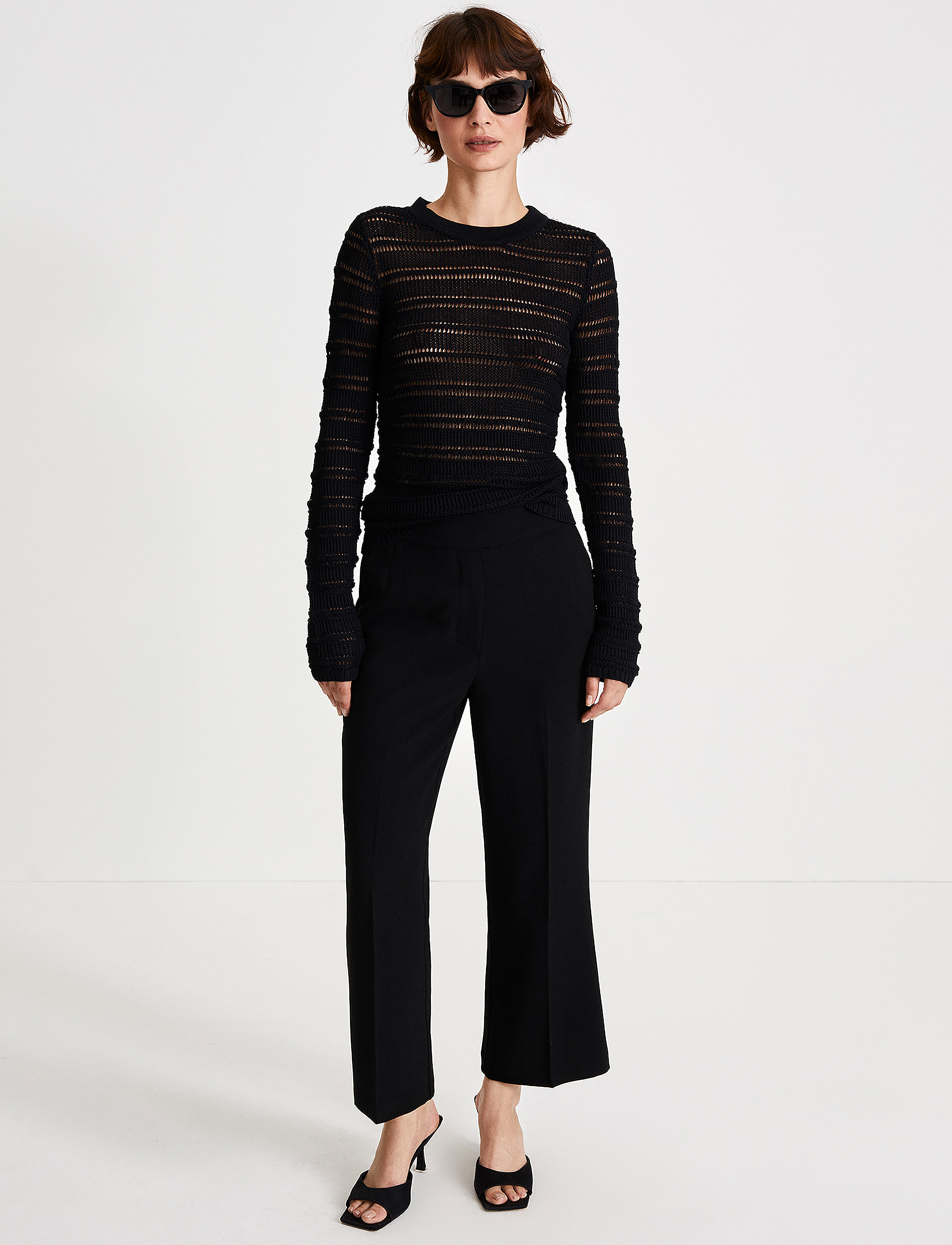 Stylein BONITA - Kostymbyxor - BLACK / black
