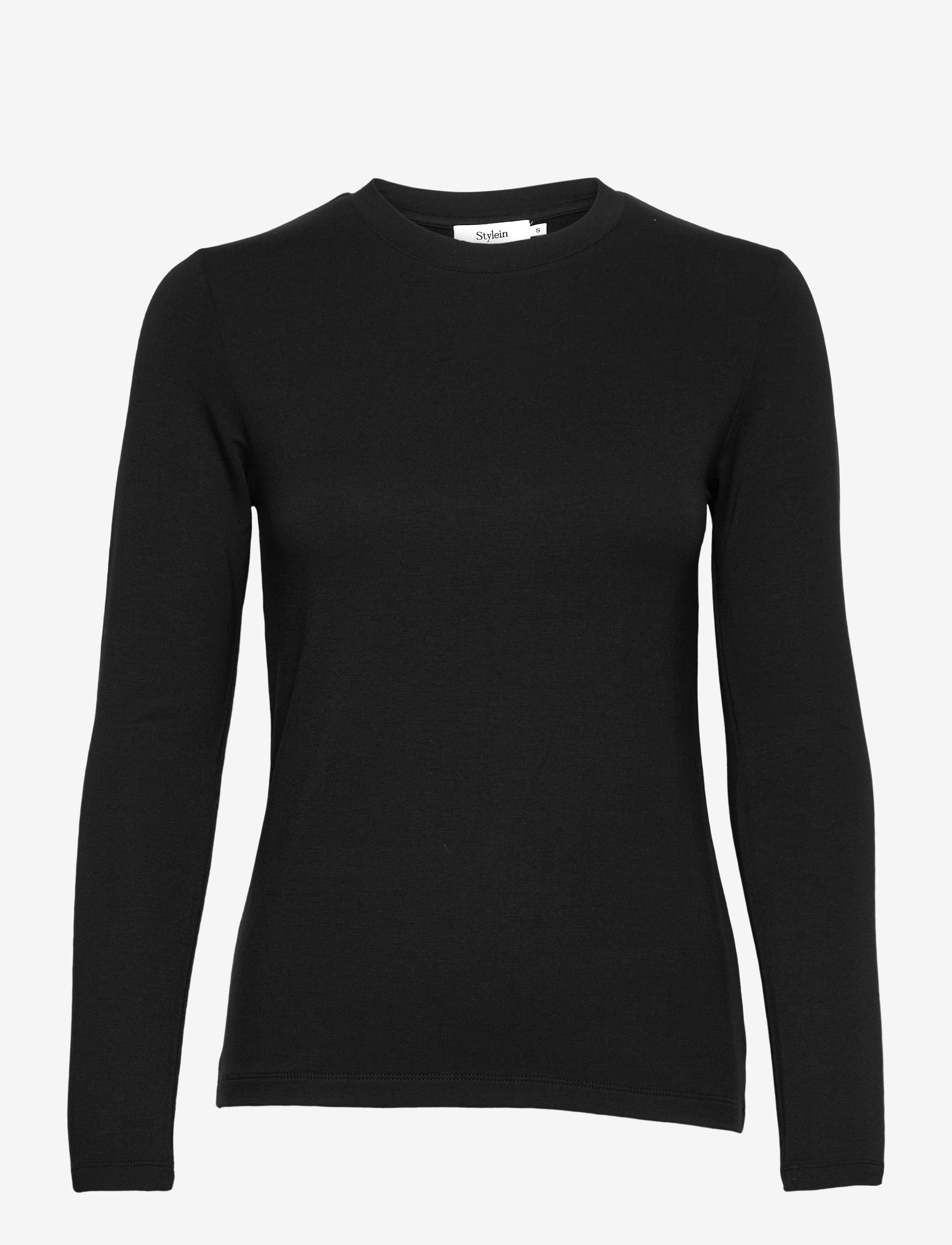 Stylein CANVEY - Langärmlige Tops - BLACK / black