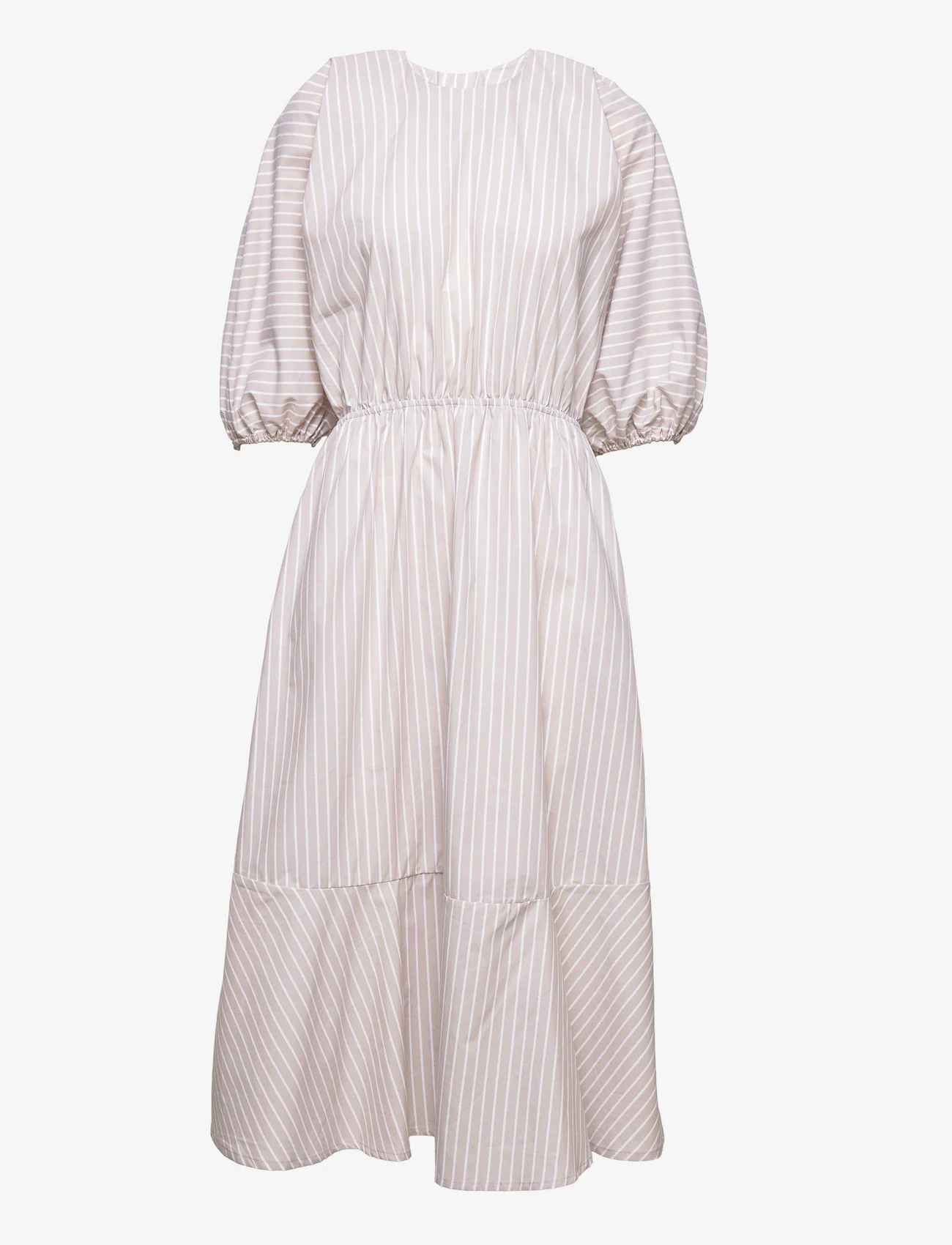 Stylein - JENO DRESS - midi dresses - beige stripe - 0