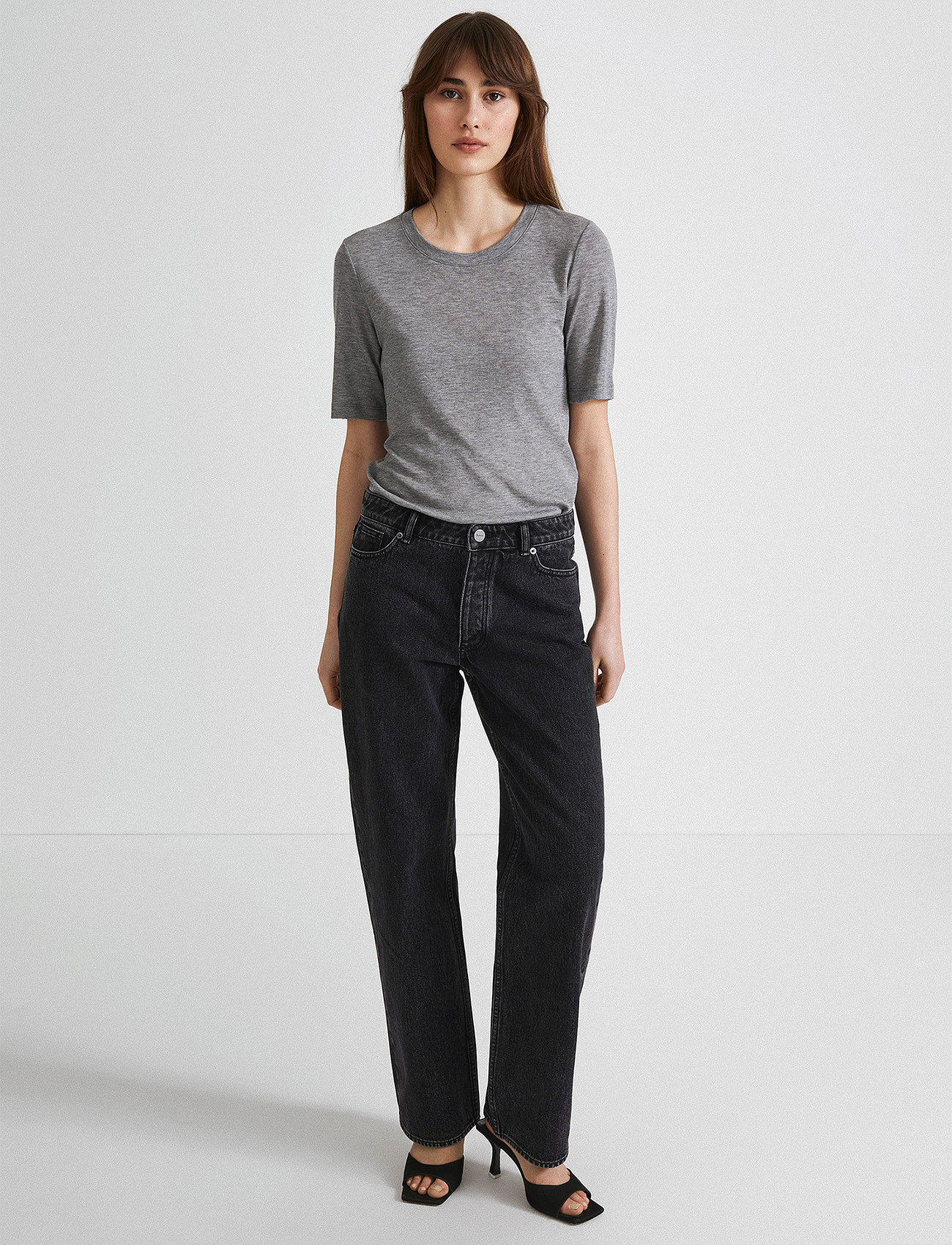 Stylein - KIM DENIM - brede jeans - black - 1