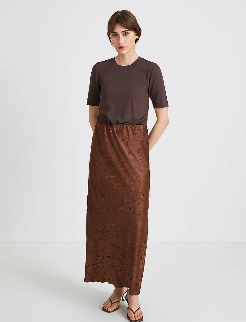 Stylein - MABEL SKIRT - maxi röcke - brown - 0