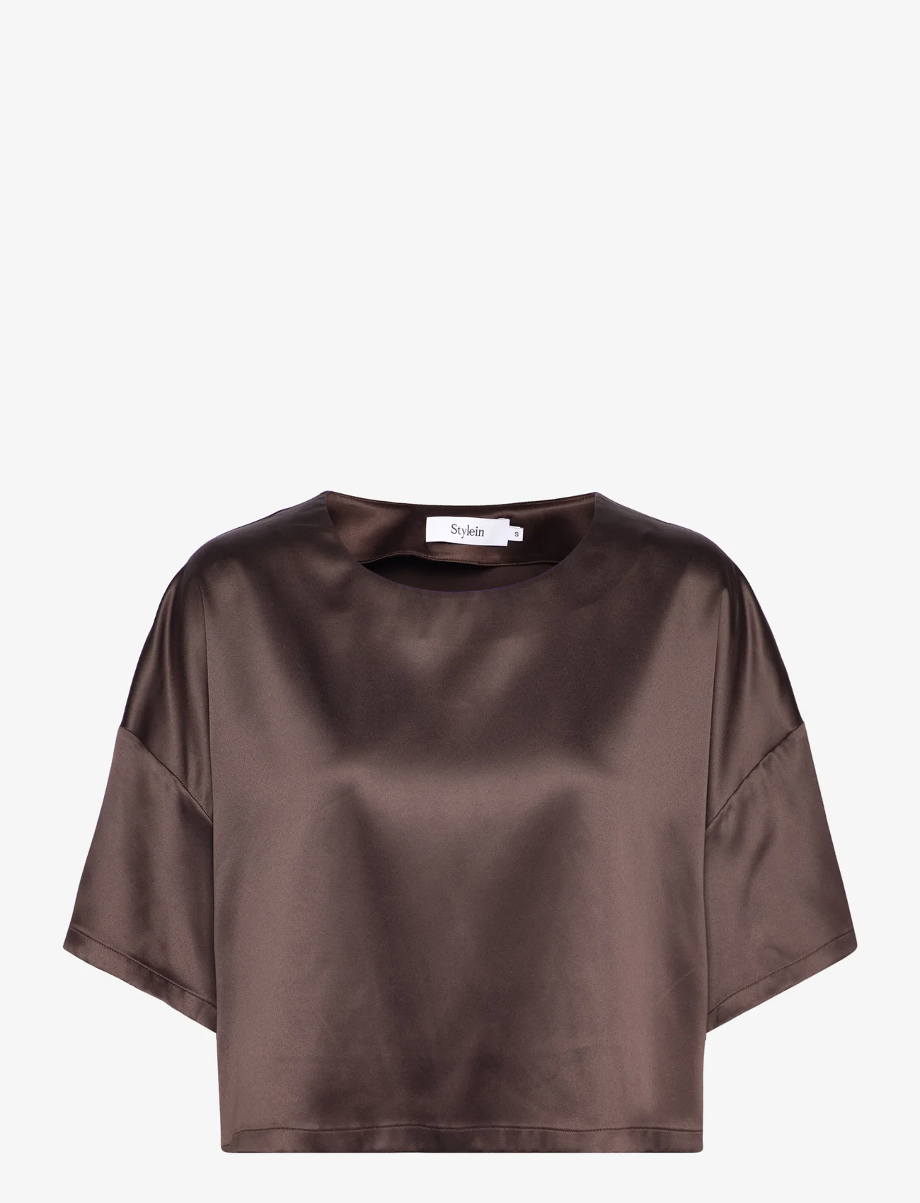 Stylein - MIMI T-SHIRT - blouses korte mouwen - brown - 0