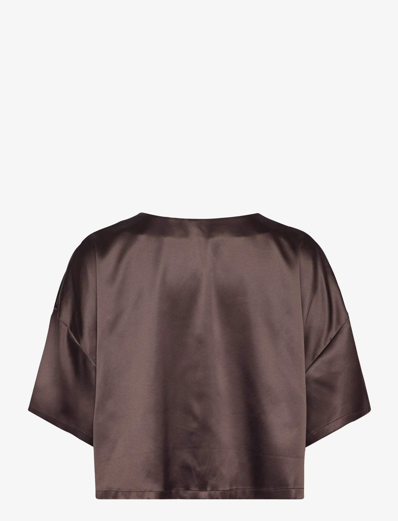 Stylein - MIMI T-SHIRT - blouses korte mouwen - brown - 1