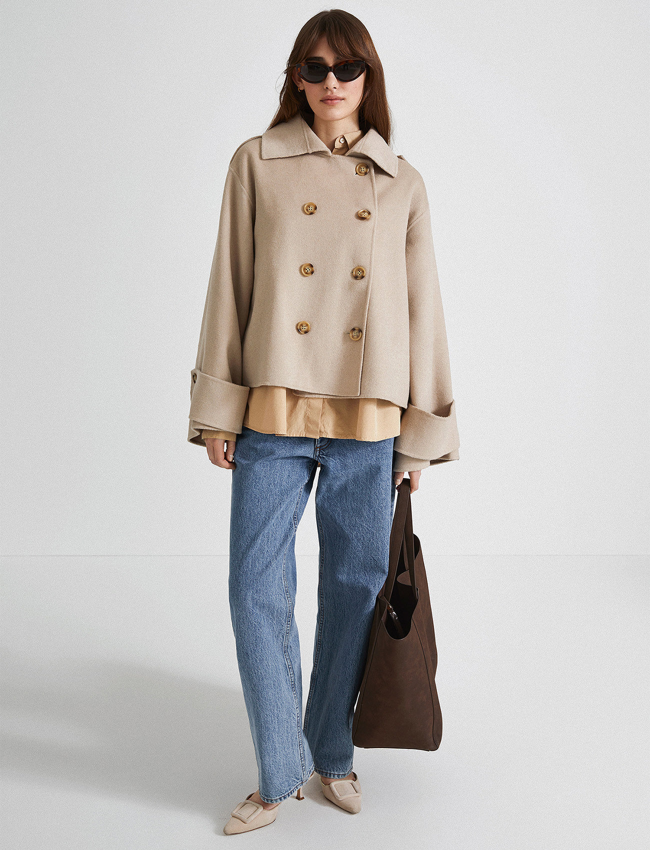 Stylein - TERAMO COAT - wool jackets - beige - 0