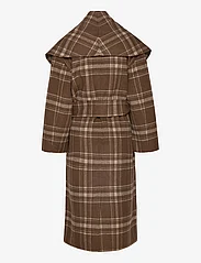 Stylein - TERMOLI COAT - winter coats - brown check - 1