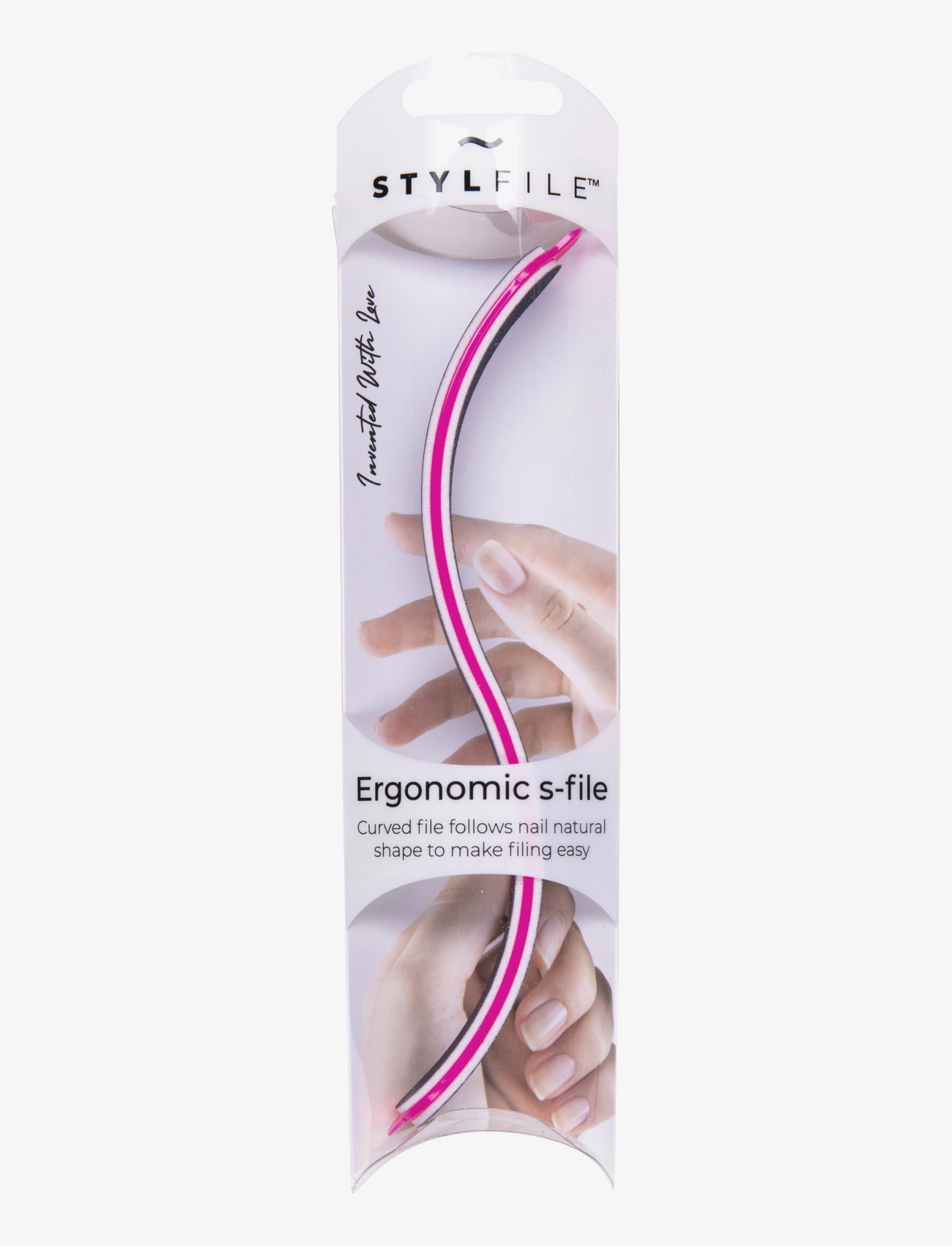 Stylpro Stylfile Curved 3 in 1 S-Shape Nail File - Makeup - NO COLOR / undefined