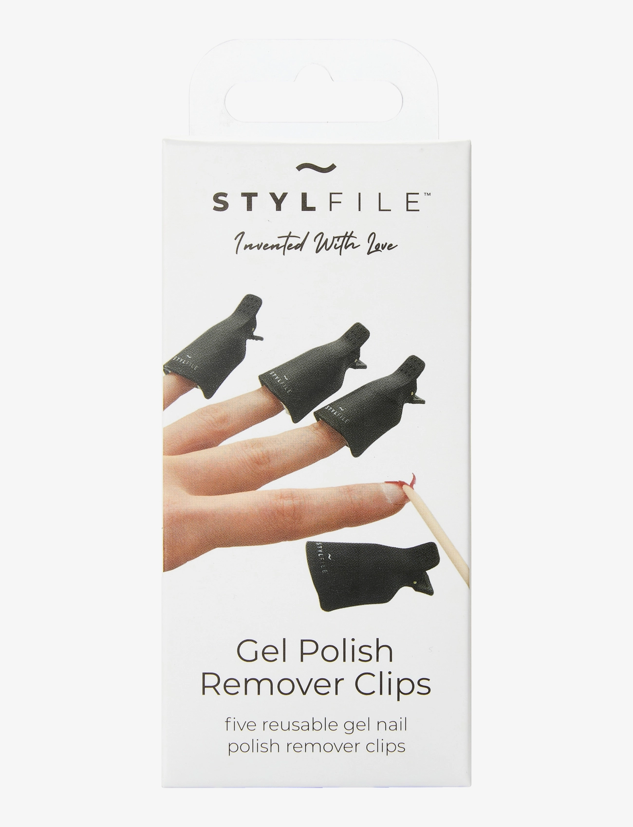 Stylpro Stylfile 5 x Gel Nail Polish Remover Clips - Neglelaksfjernere - NO COLOR / undefined