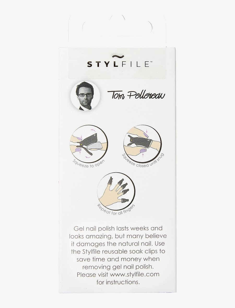 Stylpro - Stylfile 5 x Gel Nail Polish Remover Clips - makeup - no color - 1