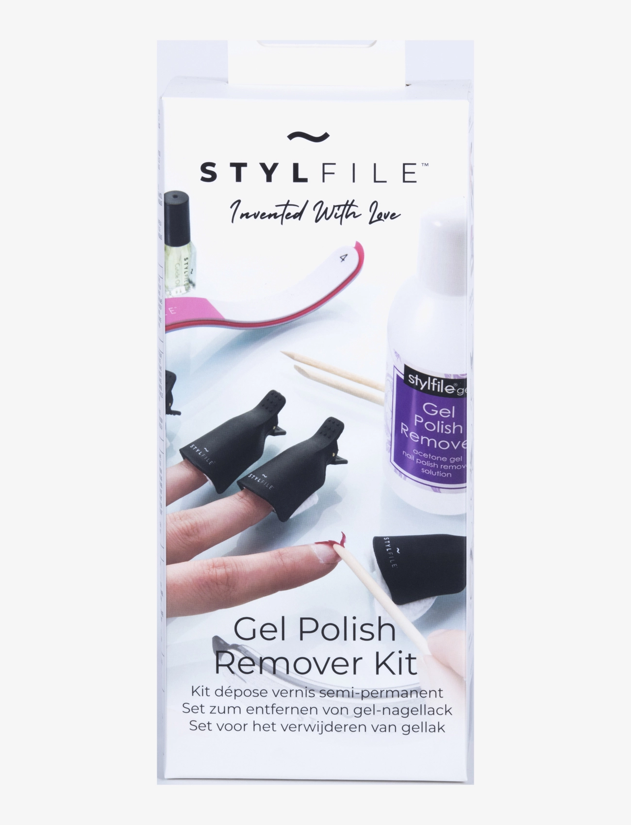 Stylpro Stylfile Gel Polish Remover Complete Kit, Neglelak Removers, Nude, Str: ONE SIZE