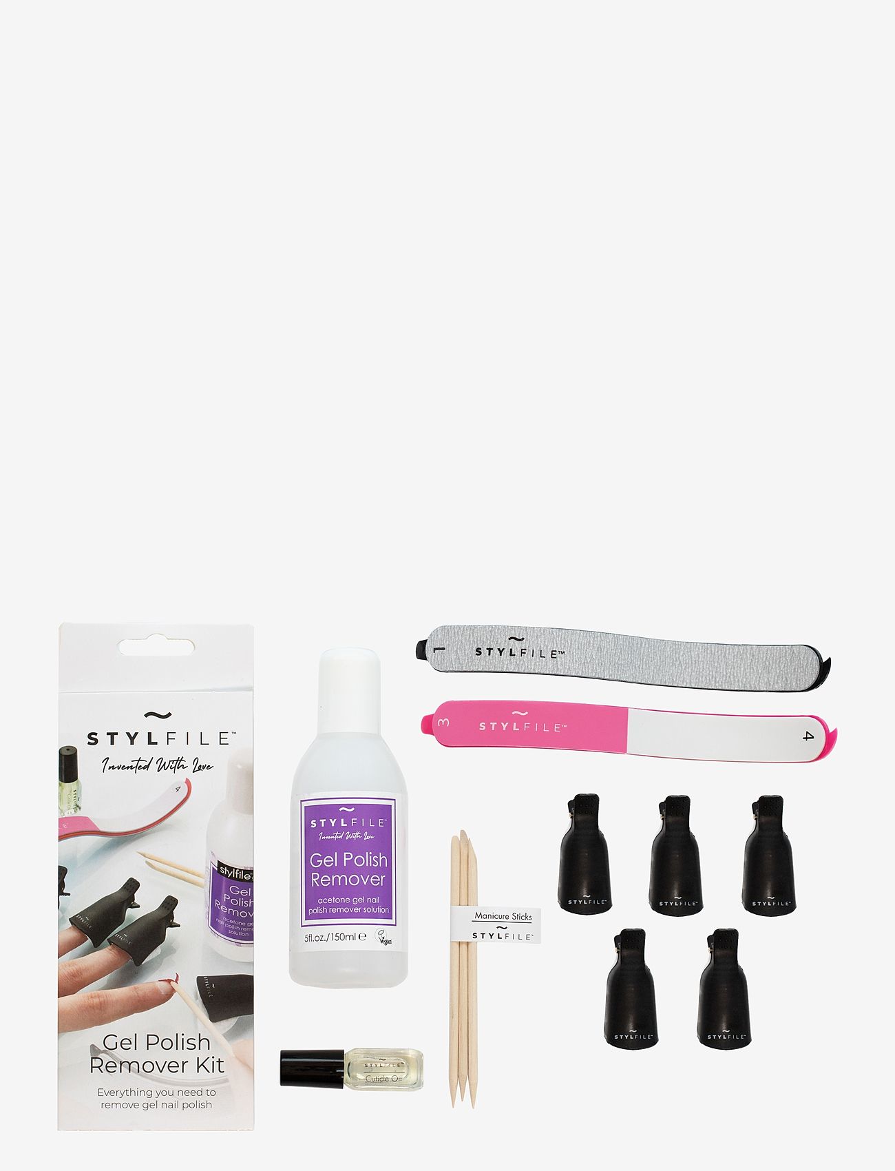 Stylpro - Stylfile Gel Polish Remover Complete Kit - makeup - no color - 3