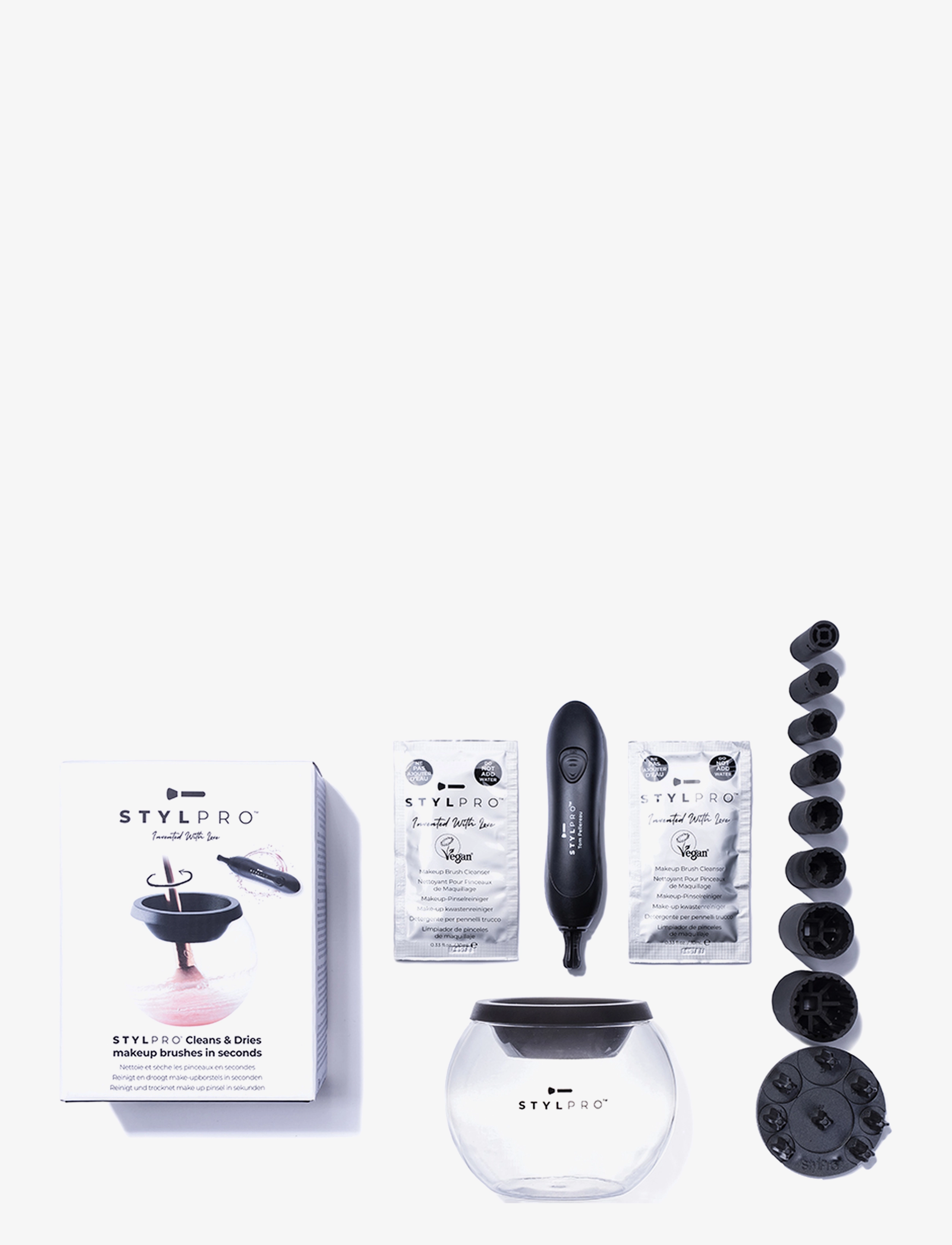 Stylpro Original Make Up Brush Cleaner And Dryer, Børsterenser, Sort, Str: ONE SIZE