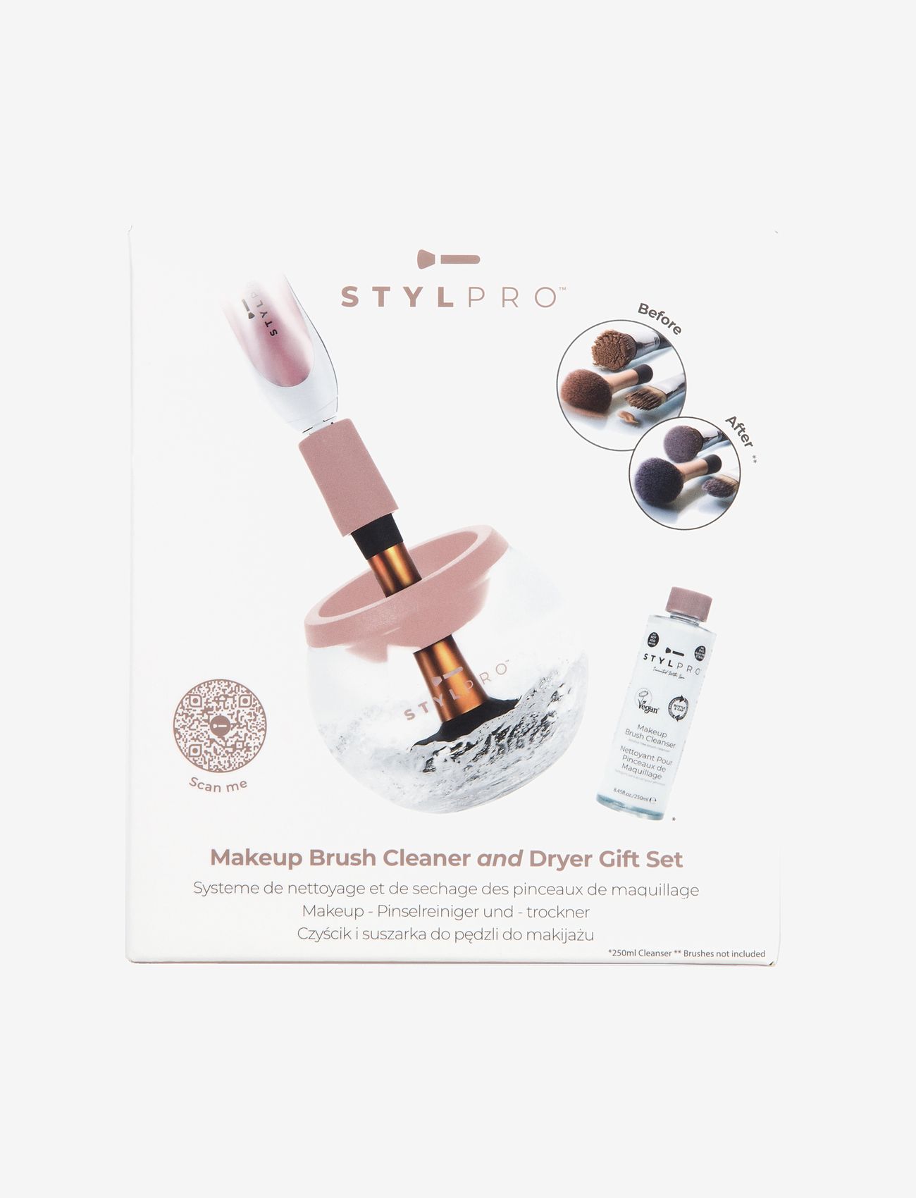 Stylpro - STYLPRO Makeup Brush Cleaner and Dryer Gift Set - festtøj til outletpriser - pink - 1