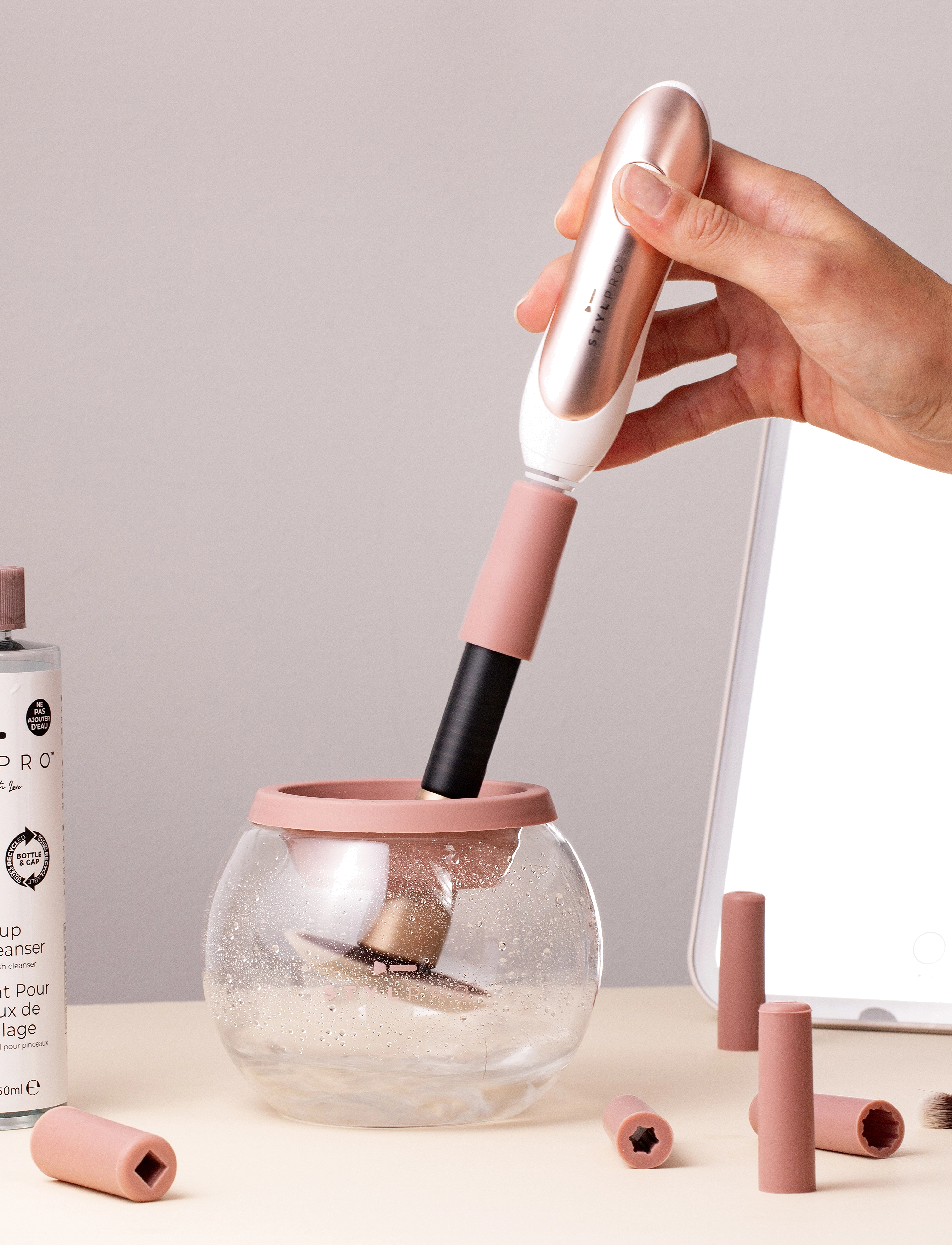 Stylpro Stylpro Makeup Brush Cleaner And Dryer Gift Set, One Size, Nude, Makeup-Redskaber > Børsterensere, Dame