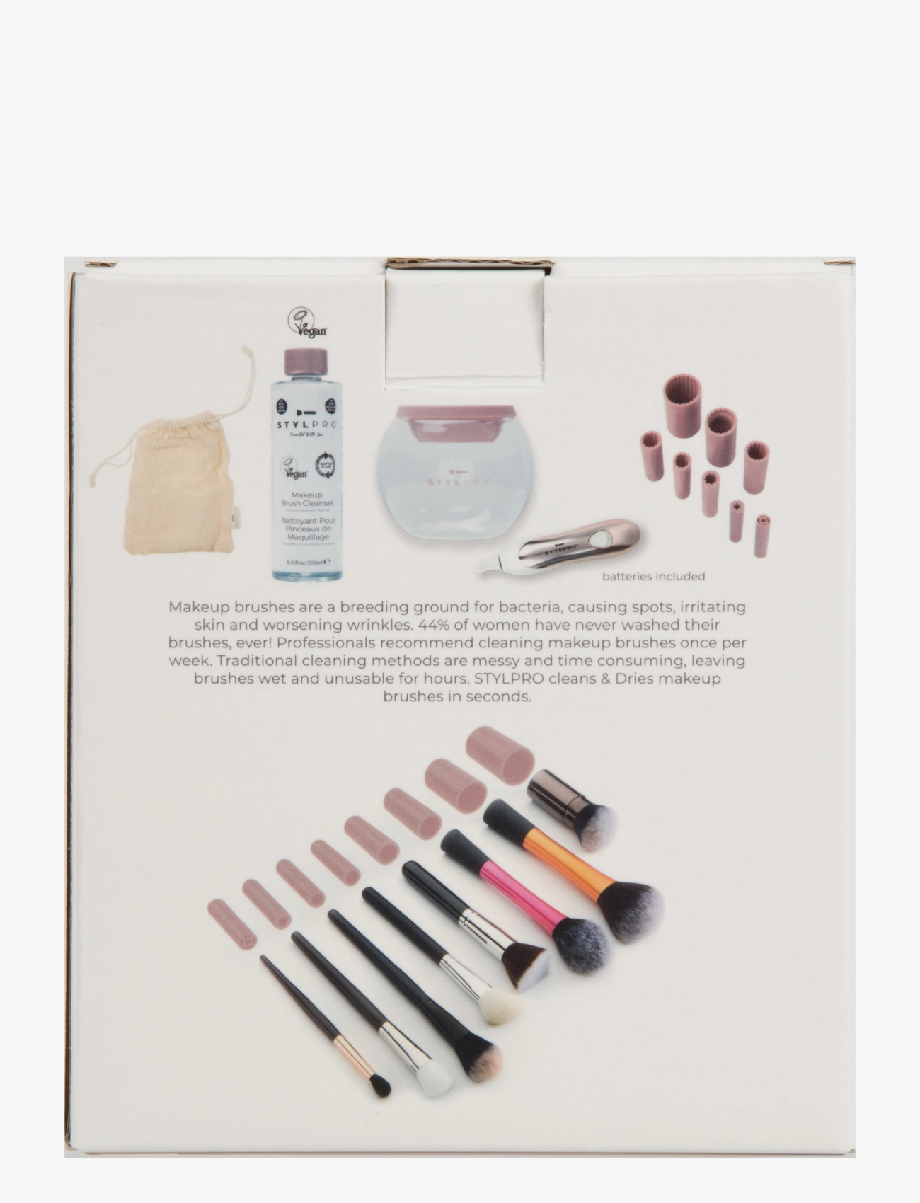 Stylpro - STYLPRO Makeup Brush Cleaner and Dryer Gift Set - makeup - pink - 2