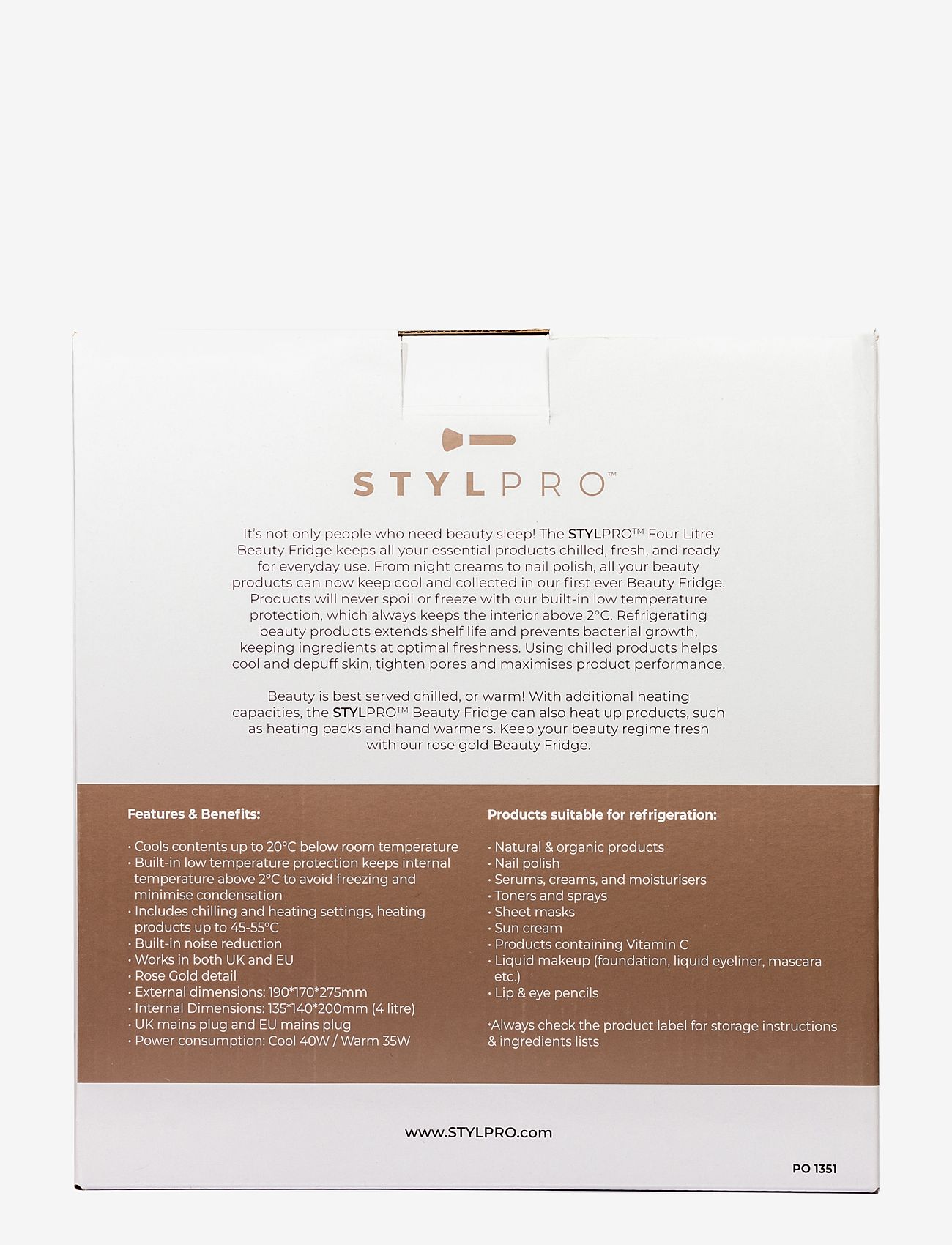Stylpro - STYLPRO Beauty Fridge - white - 2