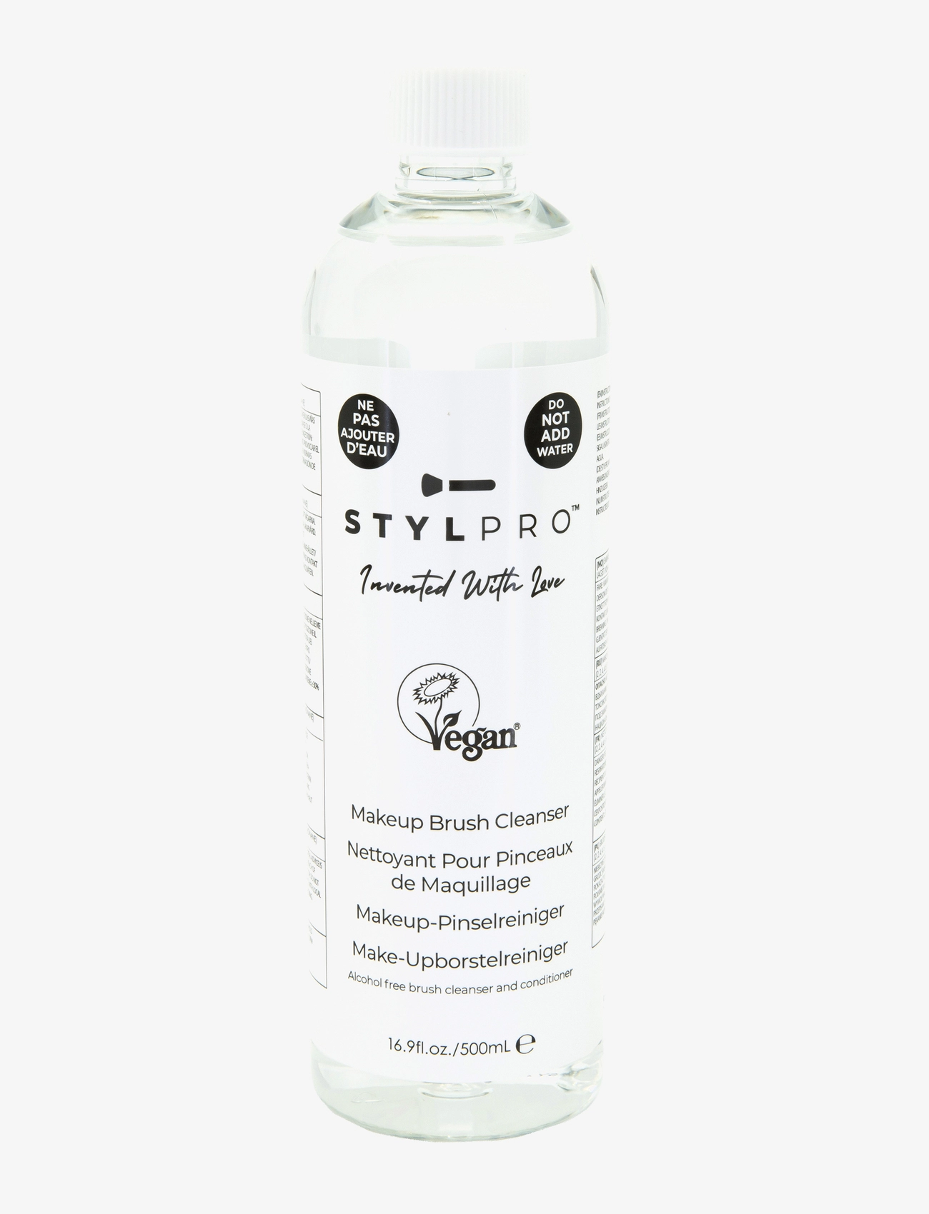 Stylpro Makeup Brush Cleanser Solution 500Ml, Rensemiddel, Nude, Str: 500 ml