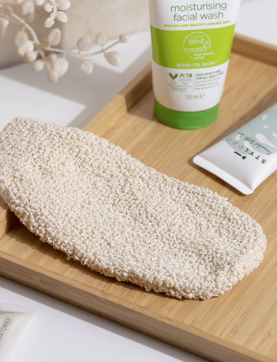 Stylpro - Stylpro Bath Wash Mitt - skrubb & exfoliators - kropp - natural - 4