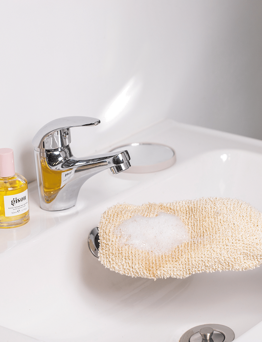 Stylpro - Stylpro Bath Wash Mitt - skrubb & exfoliators - kropp - natural - 5