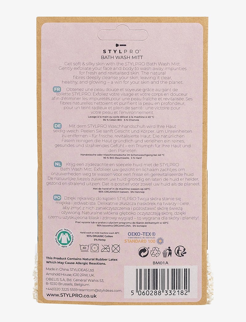 Stylpro - Stylpro Bath Wash Mitt - scrub and exfoliators - body - natural - 2