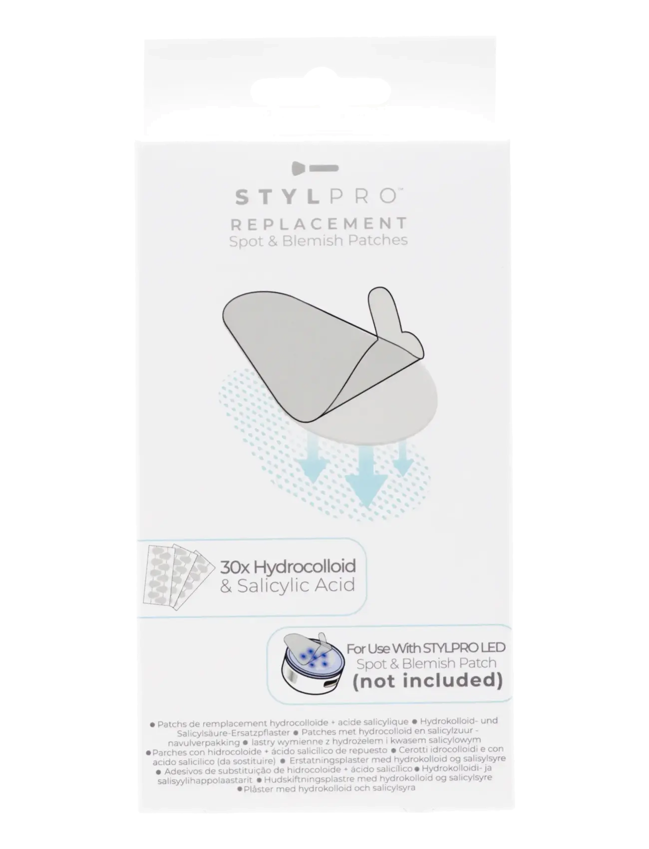 Stylpro Hydrocolloid & Salicylic Acid Replacement Patches, Beauty Tech, Nude, Str: ONE SIZE