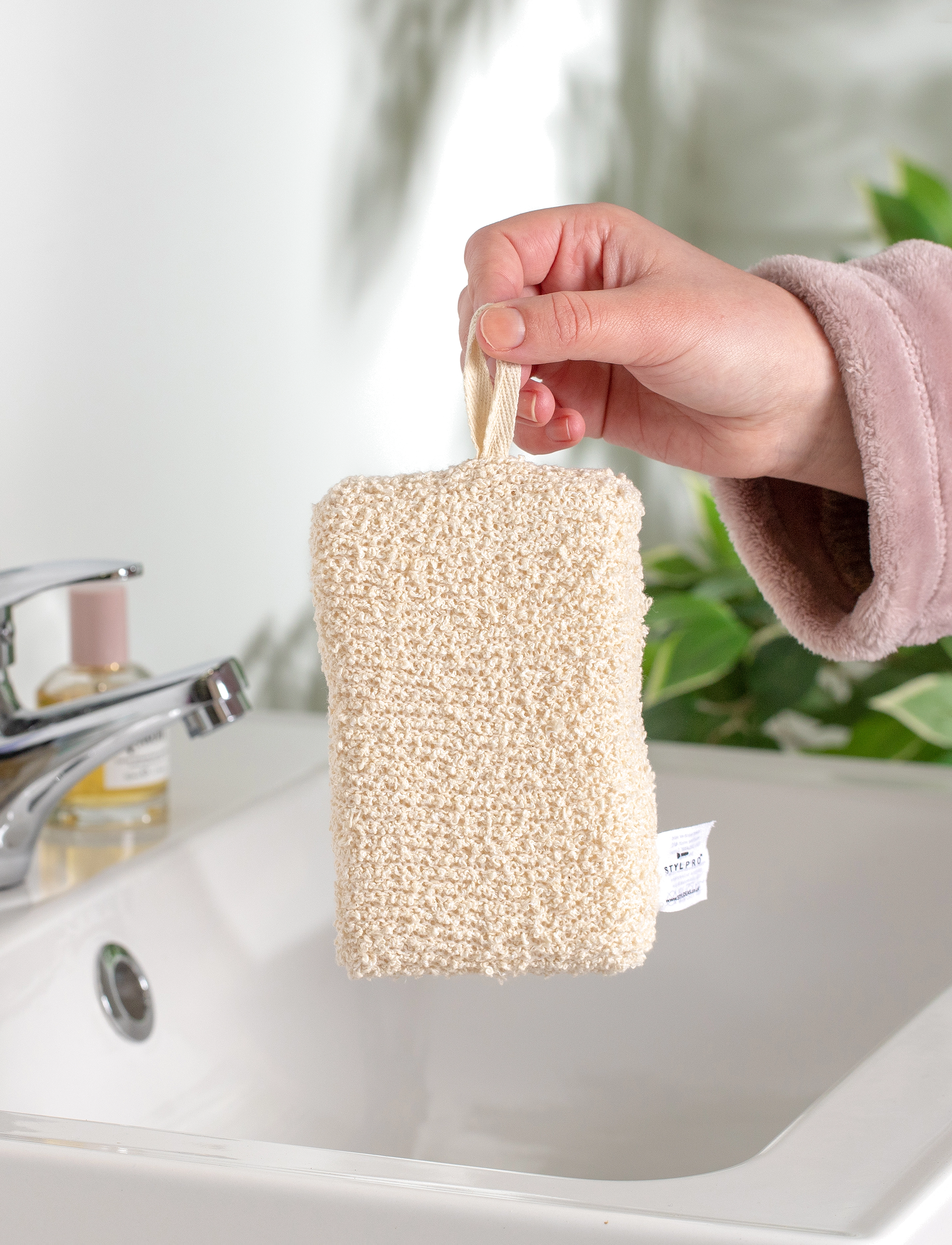 Stylpro - Stylpro Bamboo Bath Sponge - skrubb & exfoliators - kropp  - natural - 4