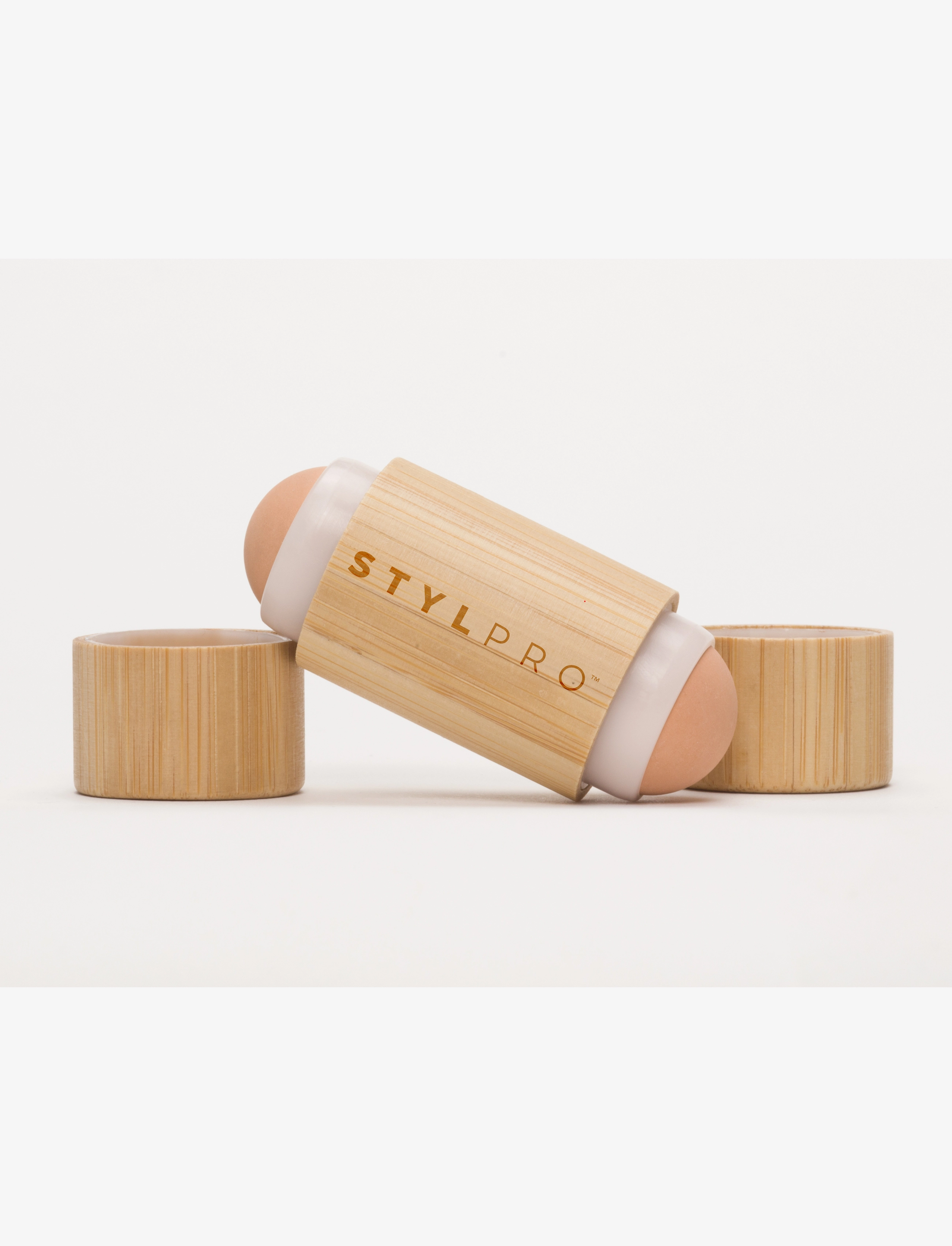 Stylpro - Stylpro Volcanic Bamboo Roller - gua sha og andlitsrúllur - natural - 3