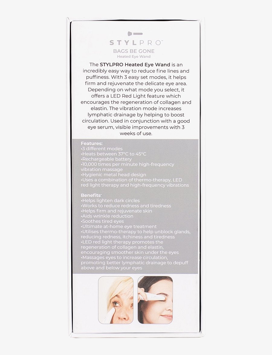 Stylpro - Stylpro Bag Be Gone Beauty Eye Massager - ilu seadmed - white - 3