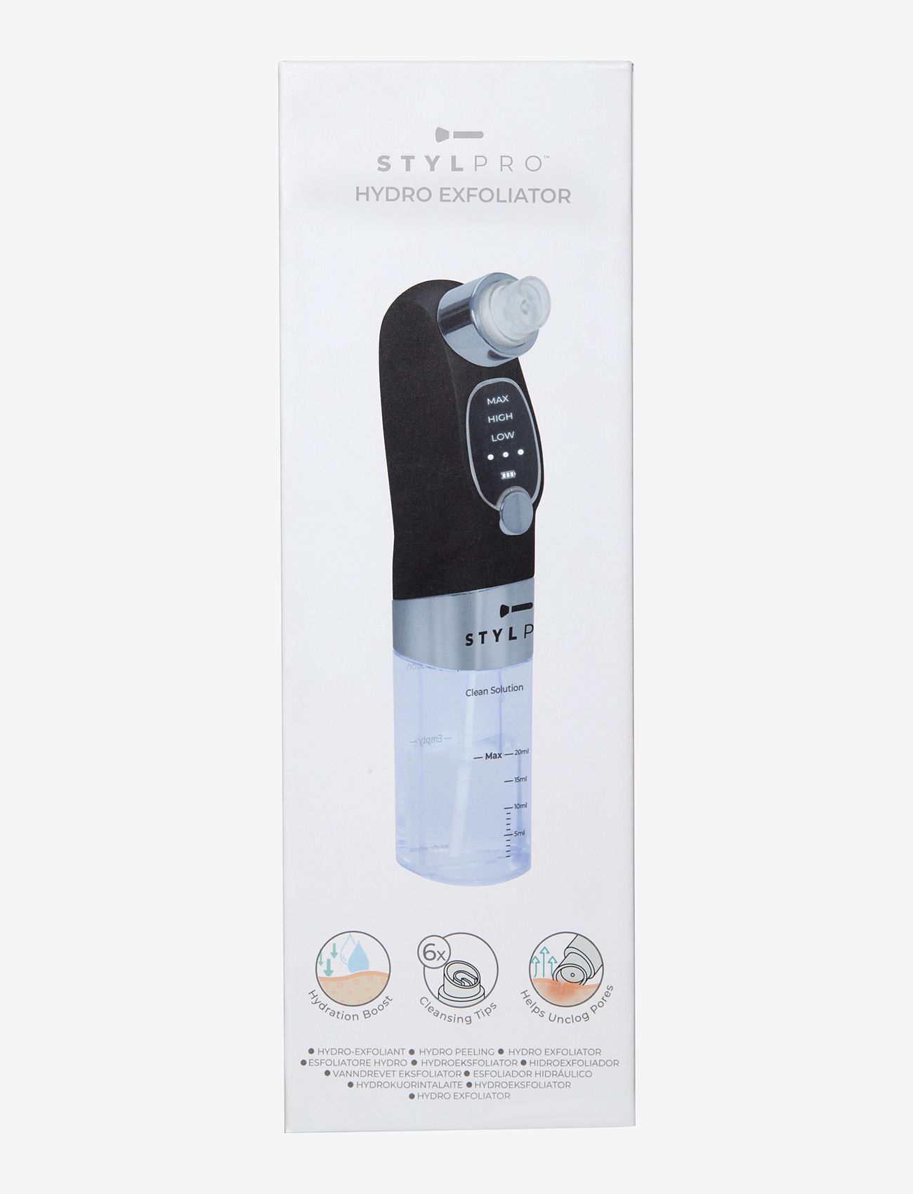 Stylpro - Stylpro Hydro Exfoliator - skrubb & exfoliators - kropp  - black - 2