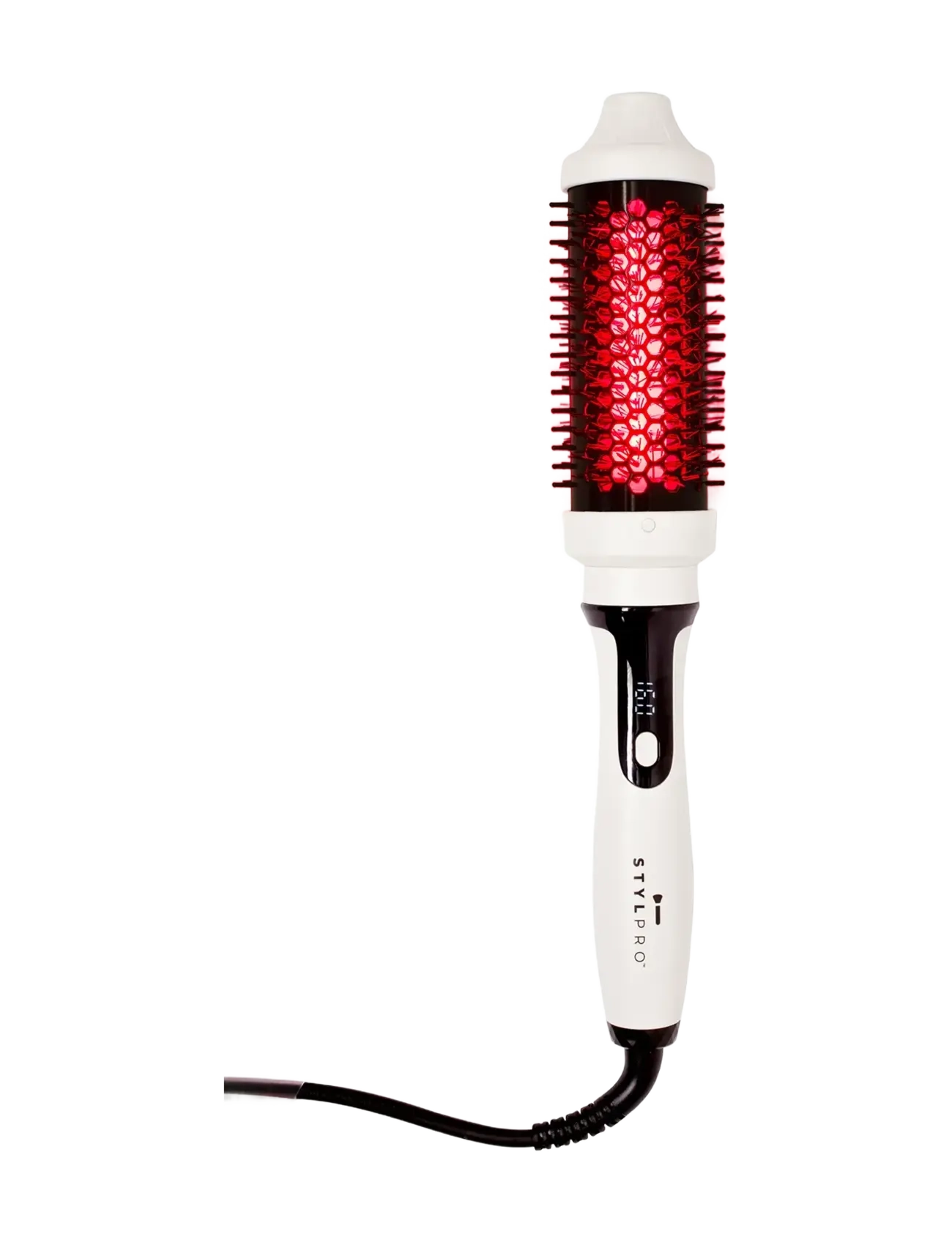 Stylpro - STYLPRO Near-Infrared Heated Hairbrush - stylingbørster - white - 1